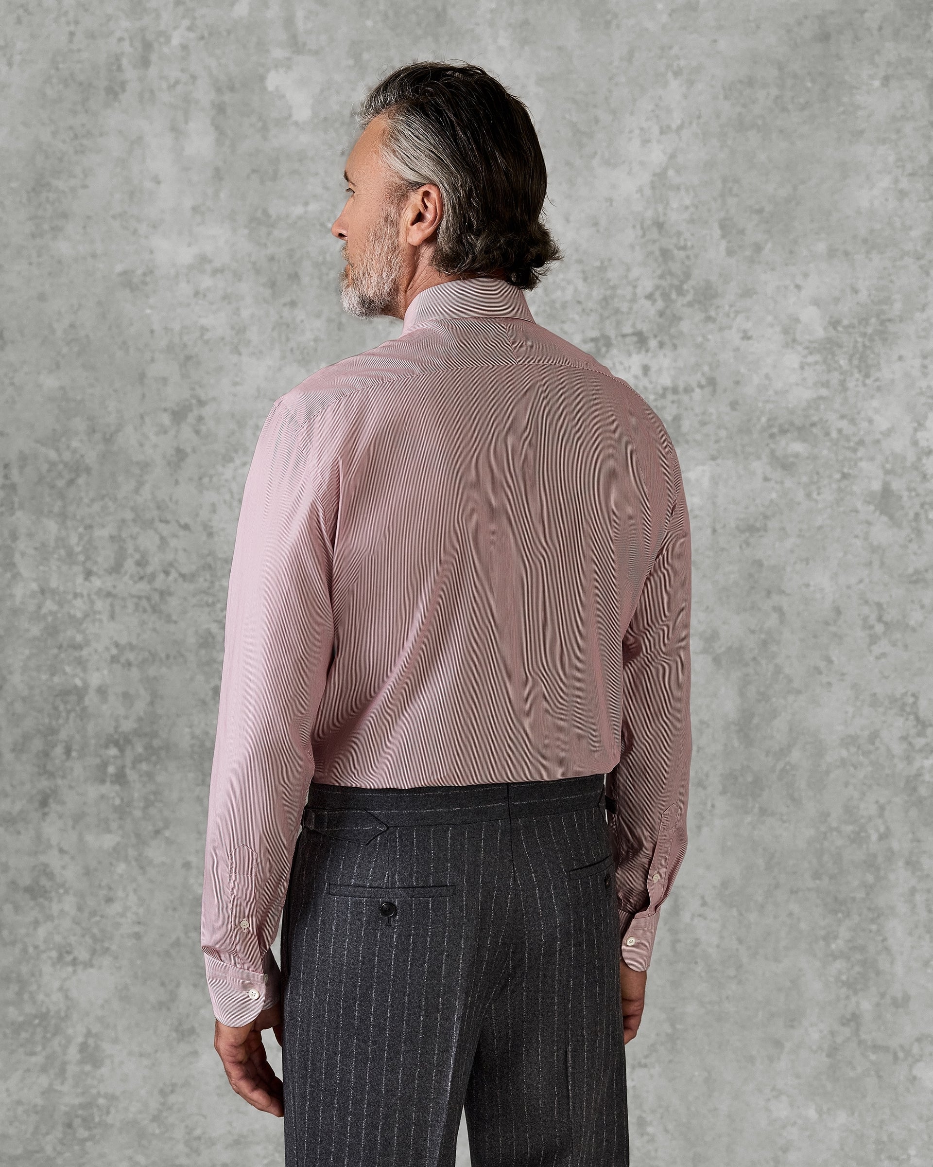 Kidder Red Stripe Cotton Shirt