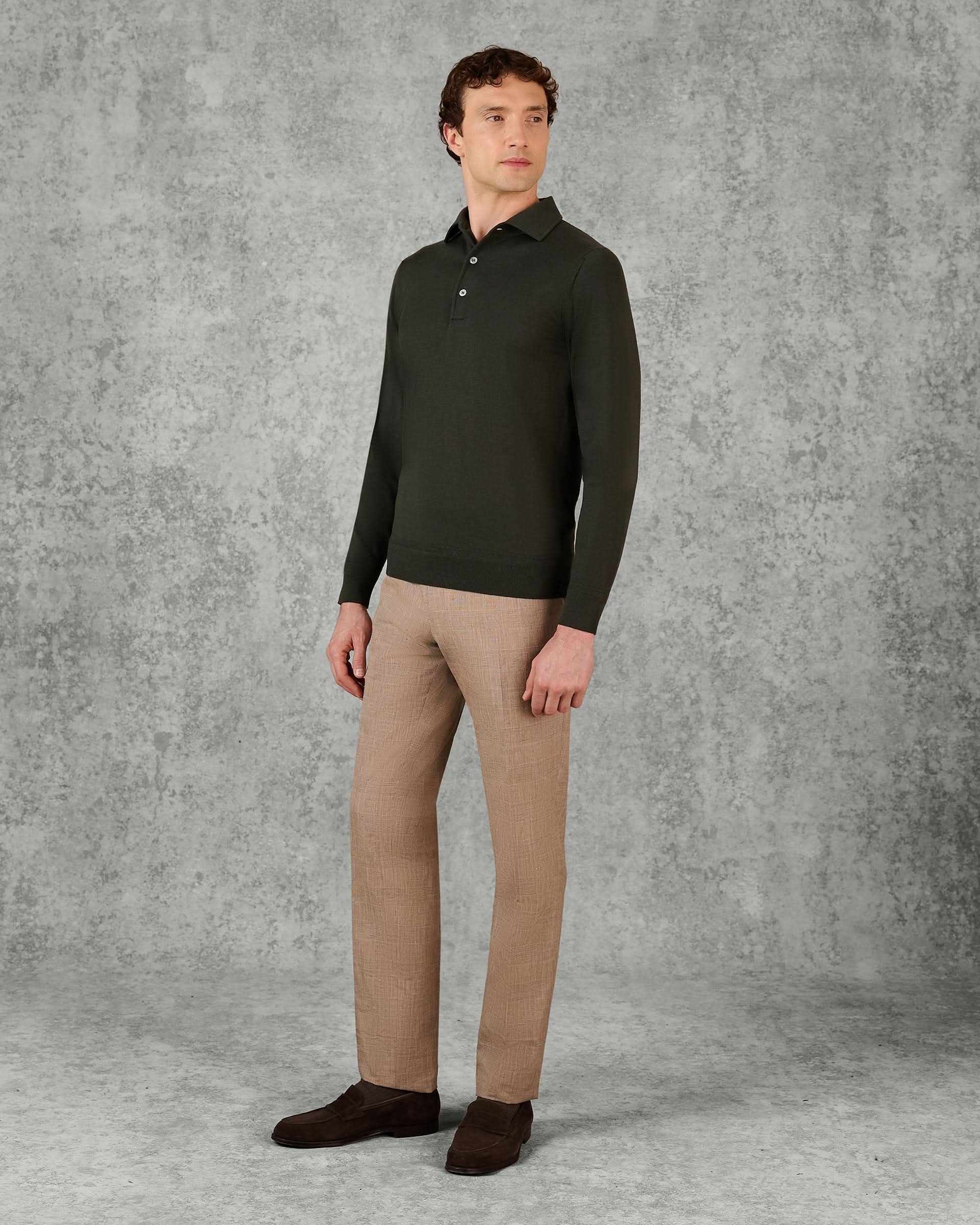 Grant Ultrafine Merino Wool Polo Shirt