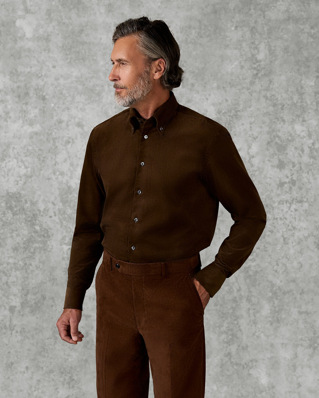 Milford Baby Cord Button Down Shirt