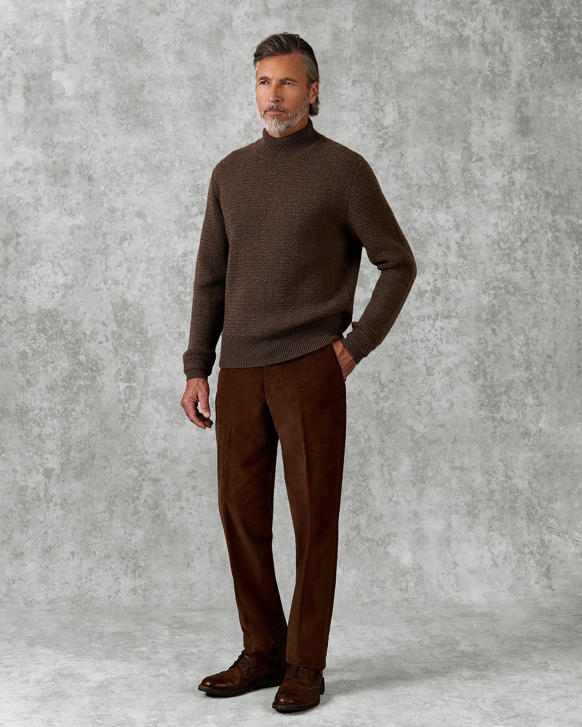 Ballentyne Morse Code Wool Knit Camel