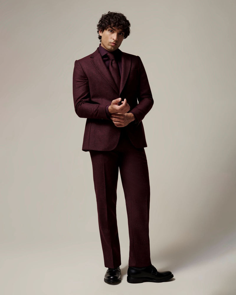 Donell Donegal Wool Silk & Nylon Suit