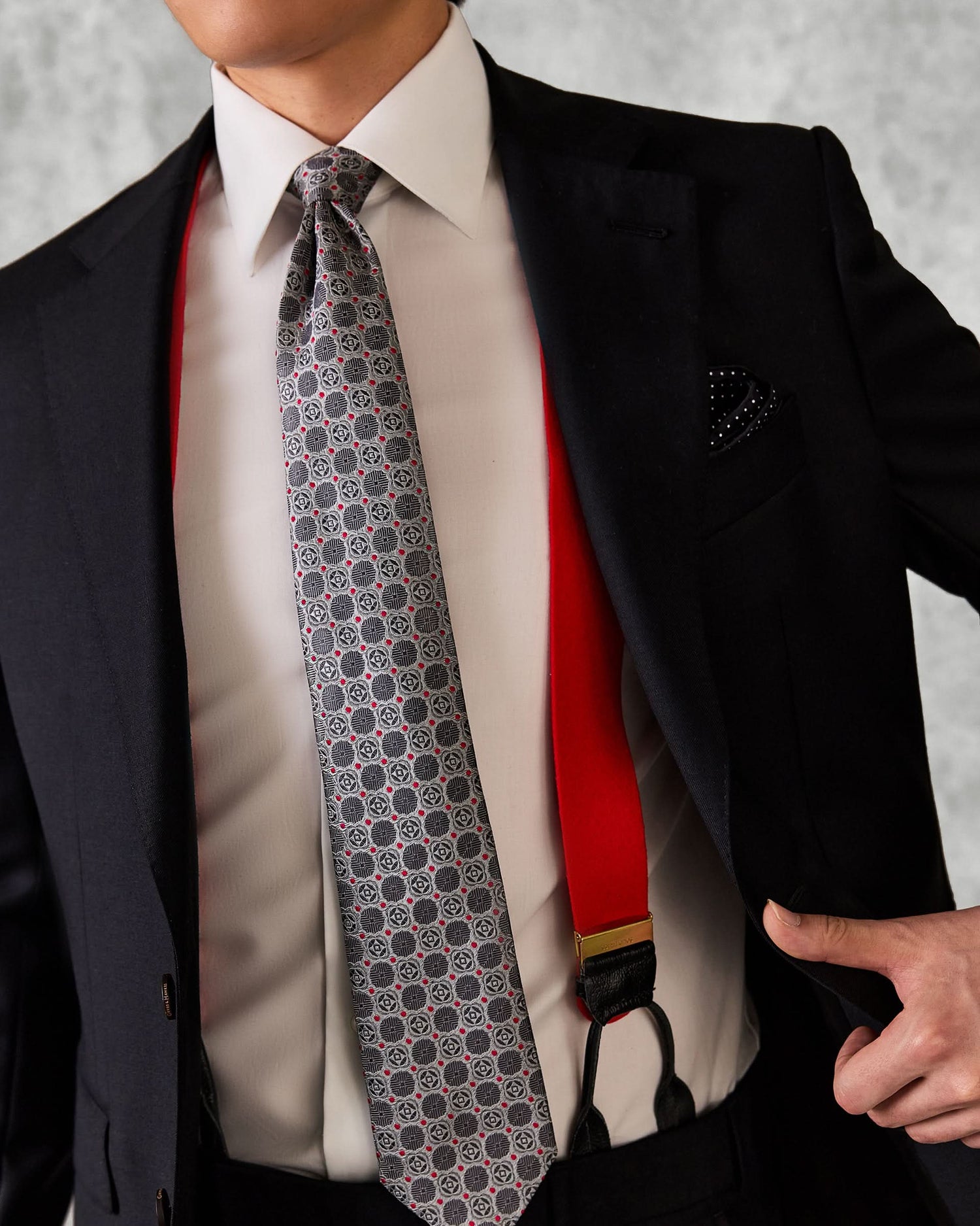 Clarke Wool Twill Suit Black