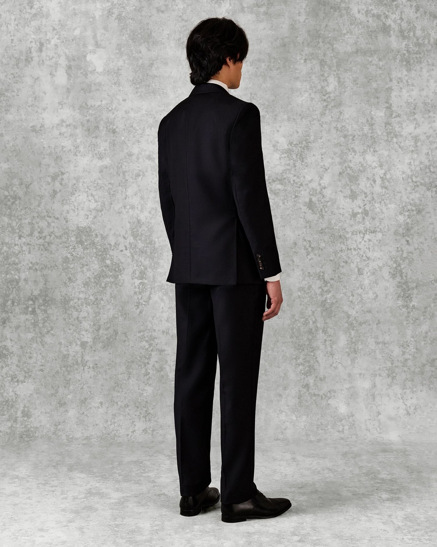 Clarke Wool Twill Suit Black
