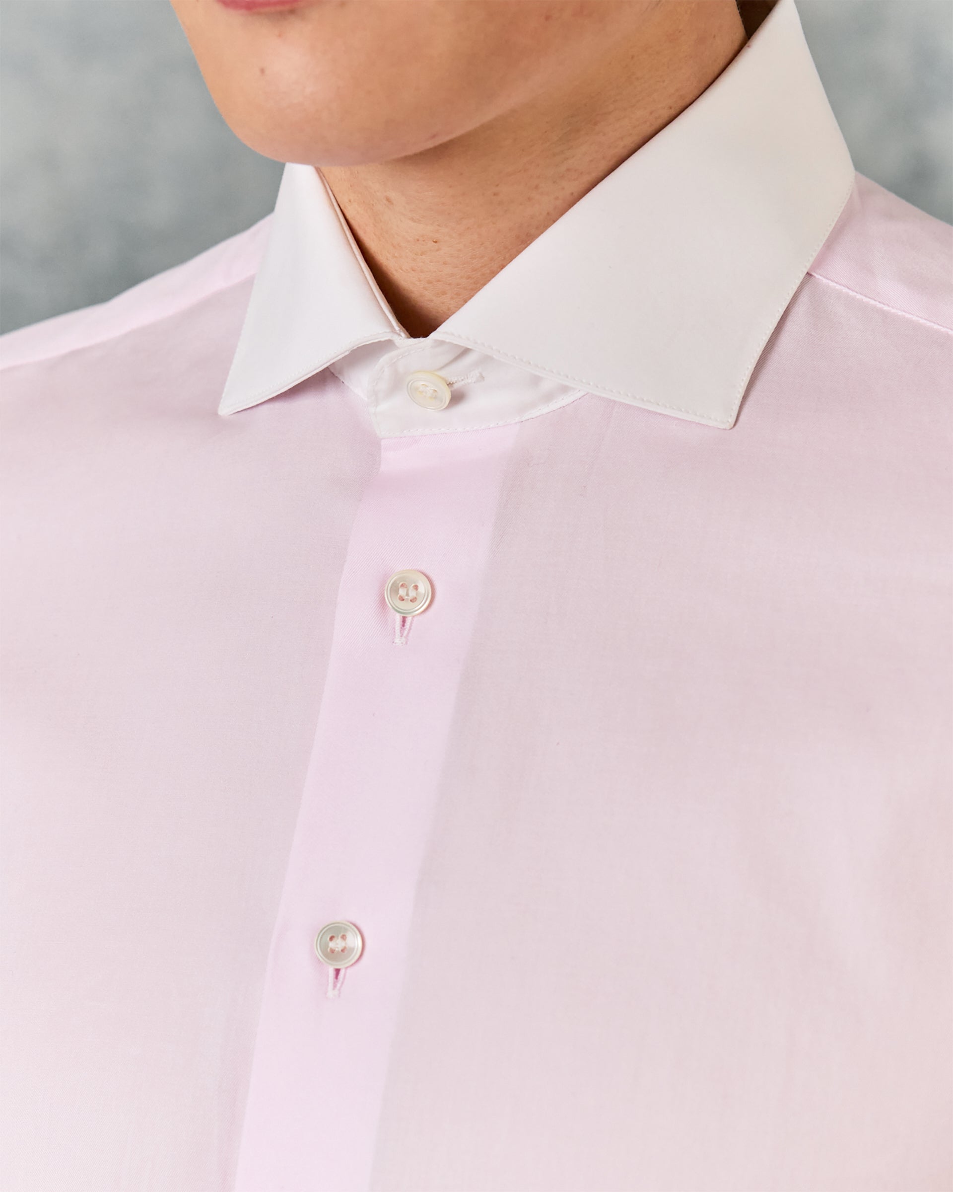 Warren Cotton Double Cuff Shirt Pink