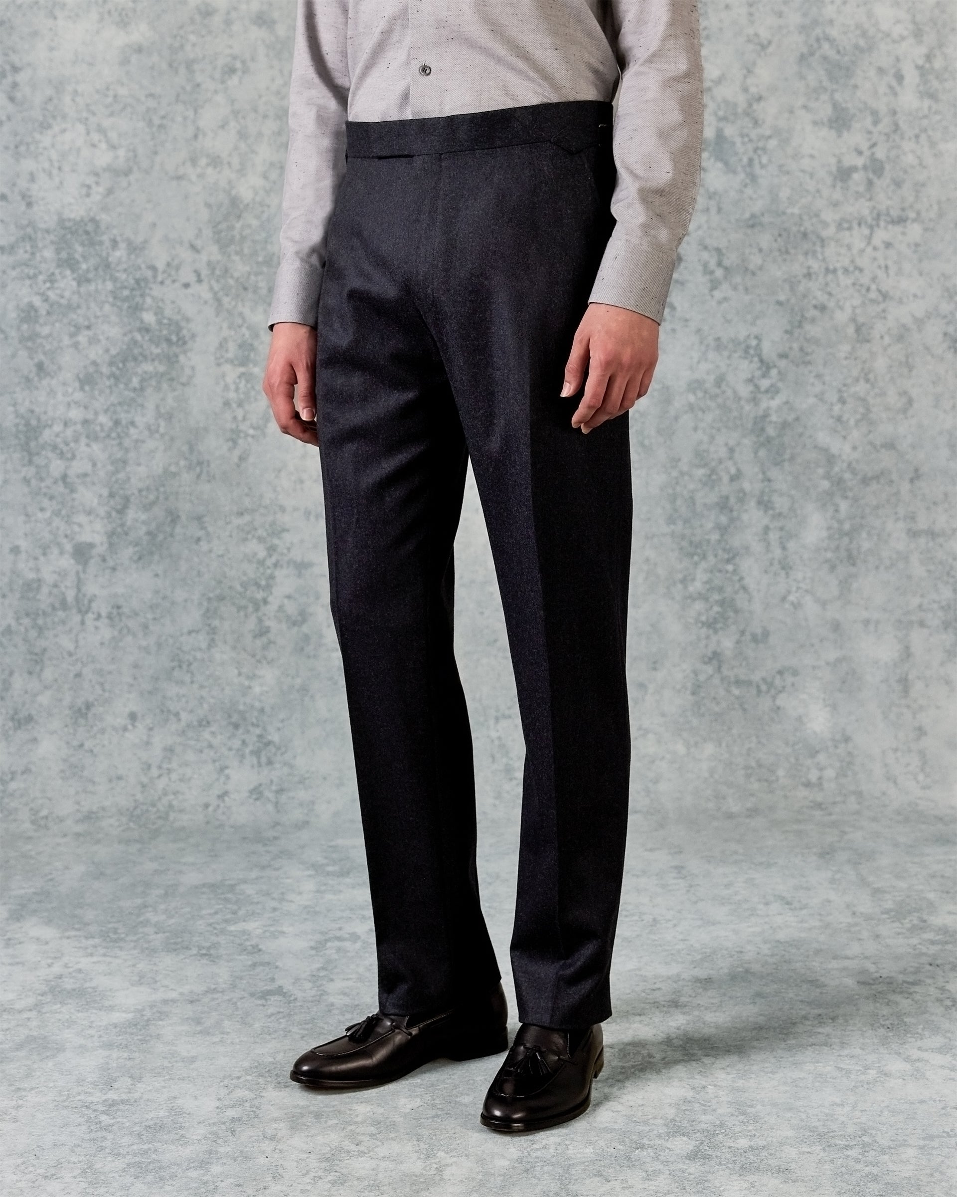 Bowles Wool Double Breasted Suit Grey