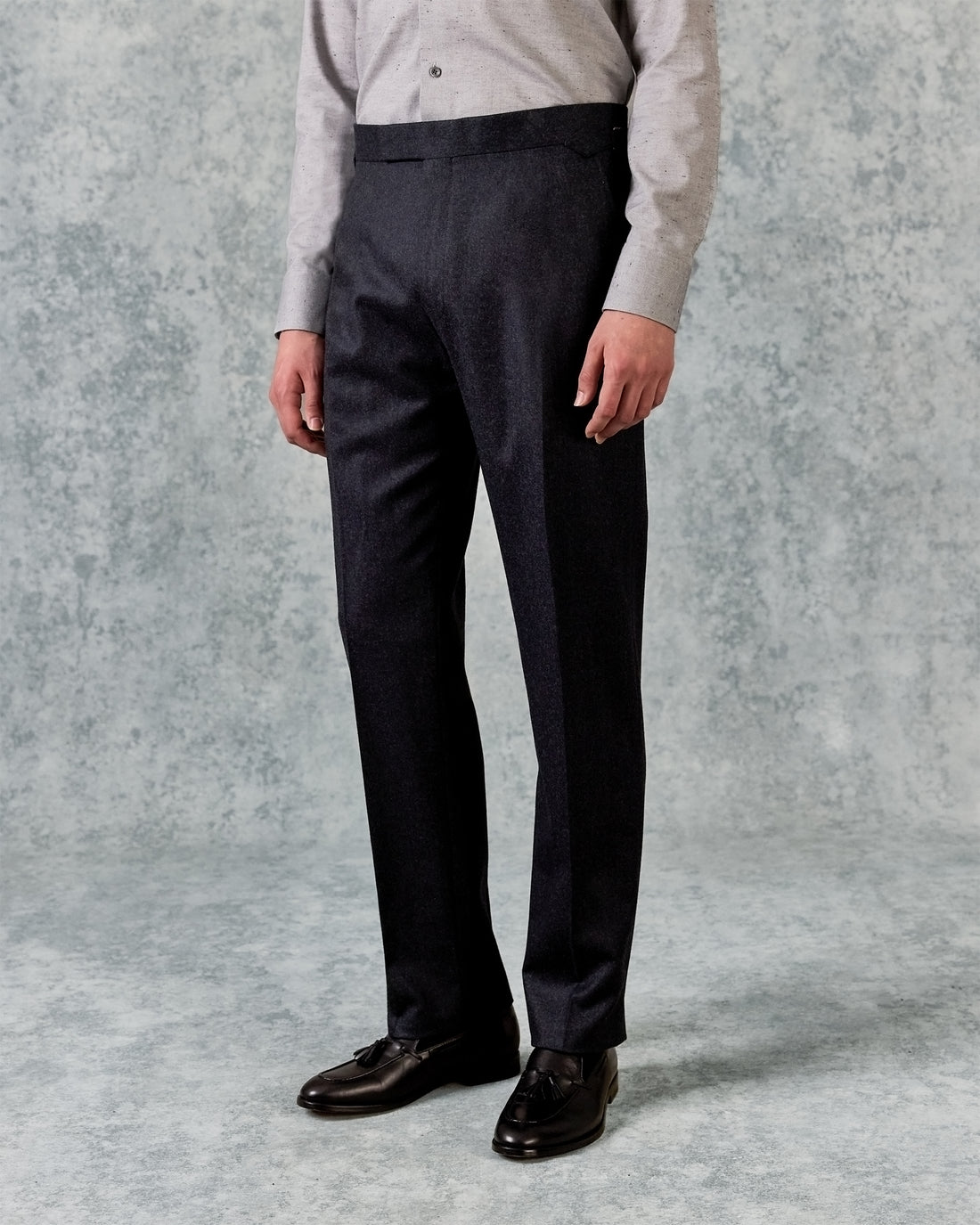 Bowles Wool Flannel Suit Trouser Grey