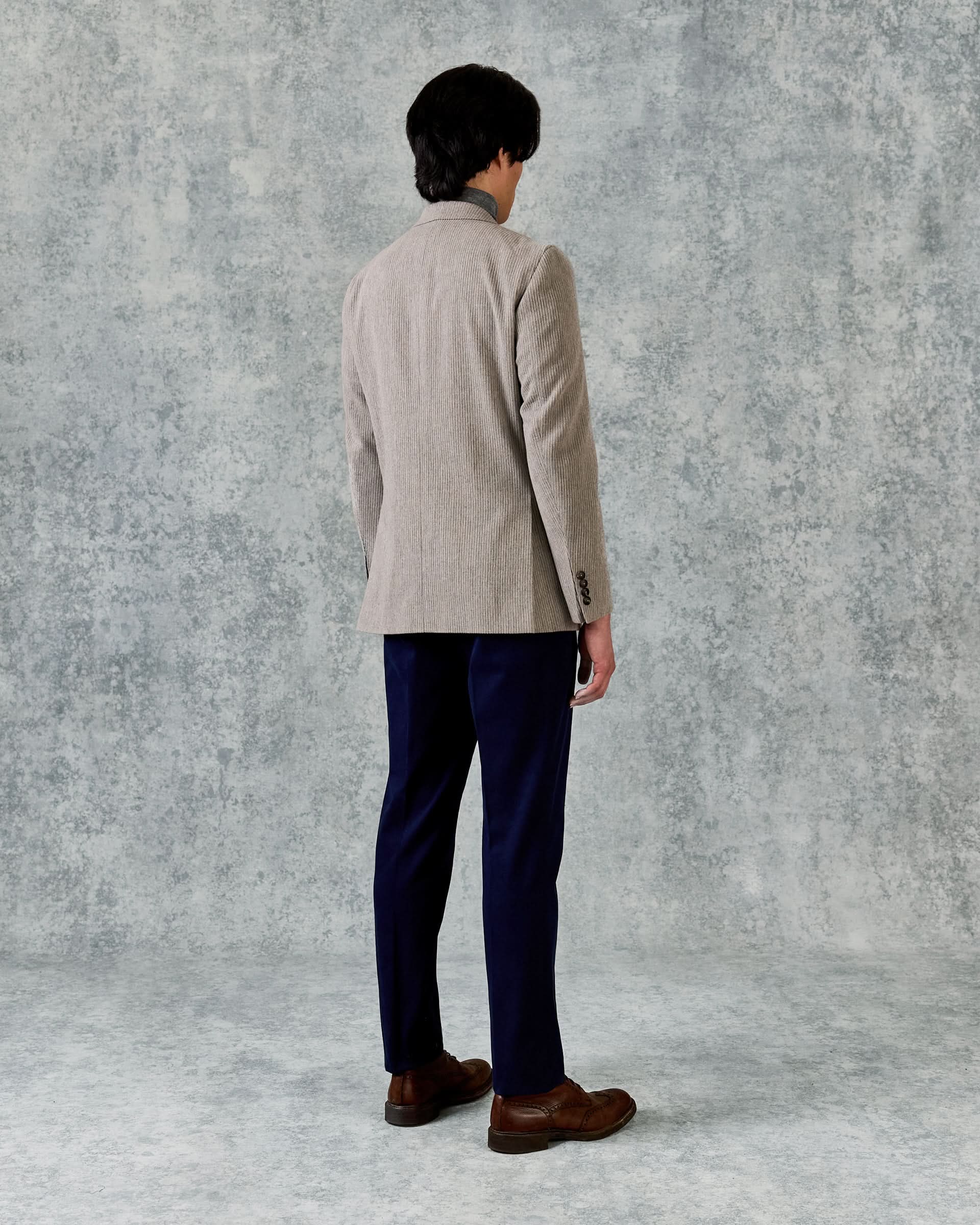 James Wool & Cashmere Corduroy Blazer Light Grey
