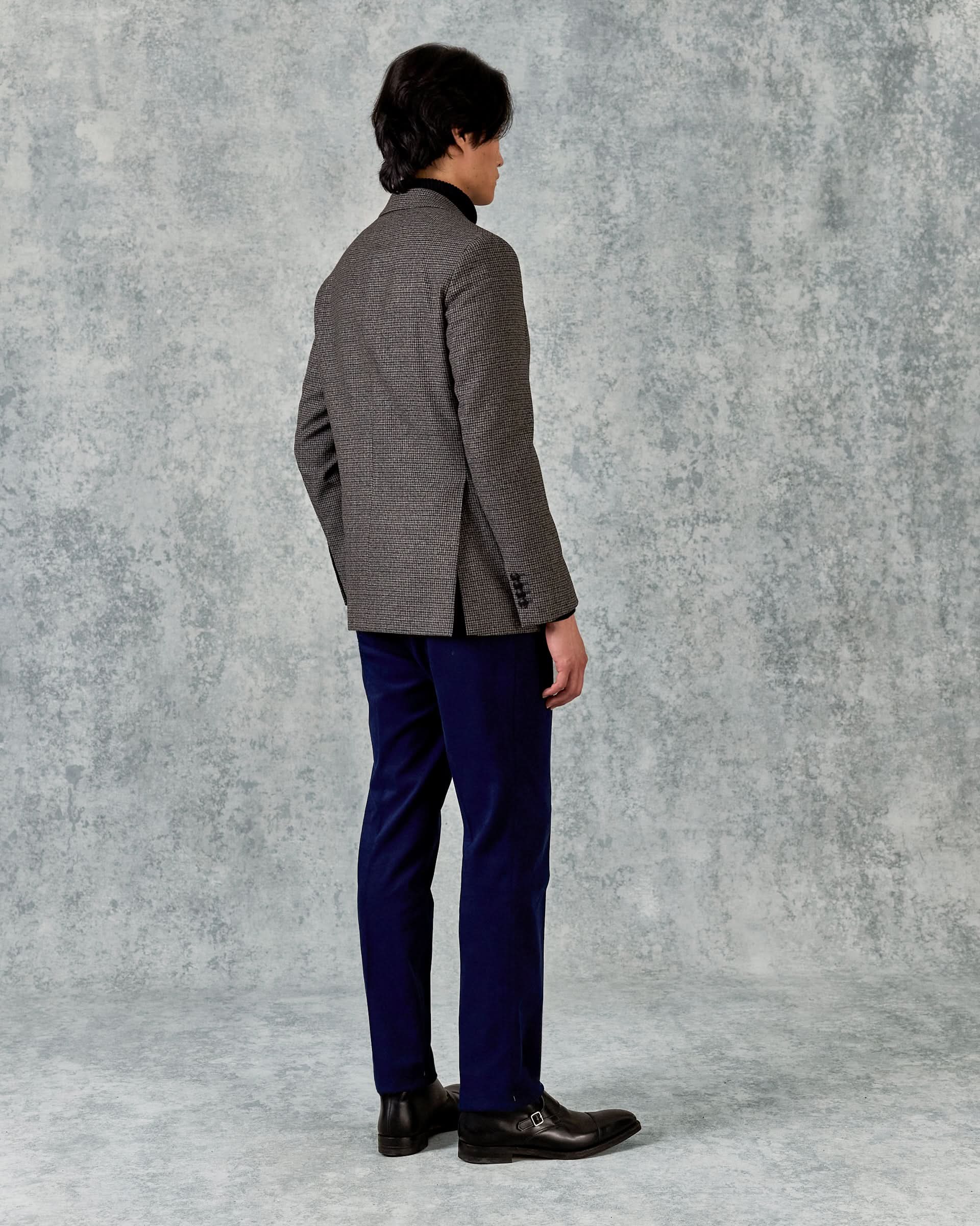 Evans Virgin Wool Brown Shepherd Check Blazer