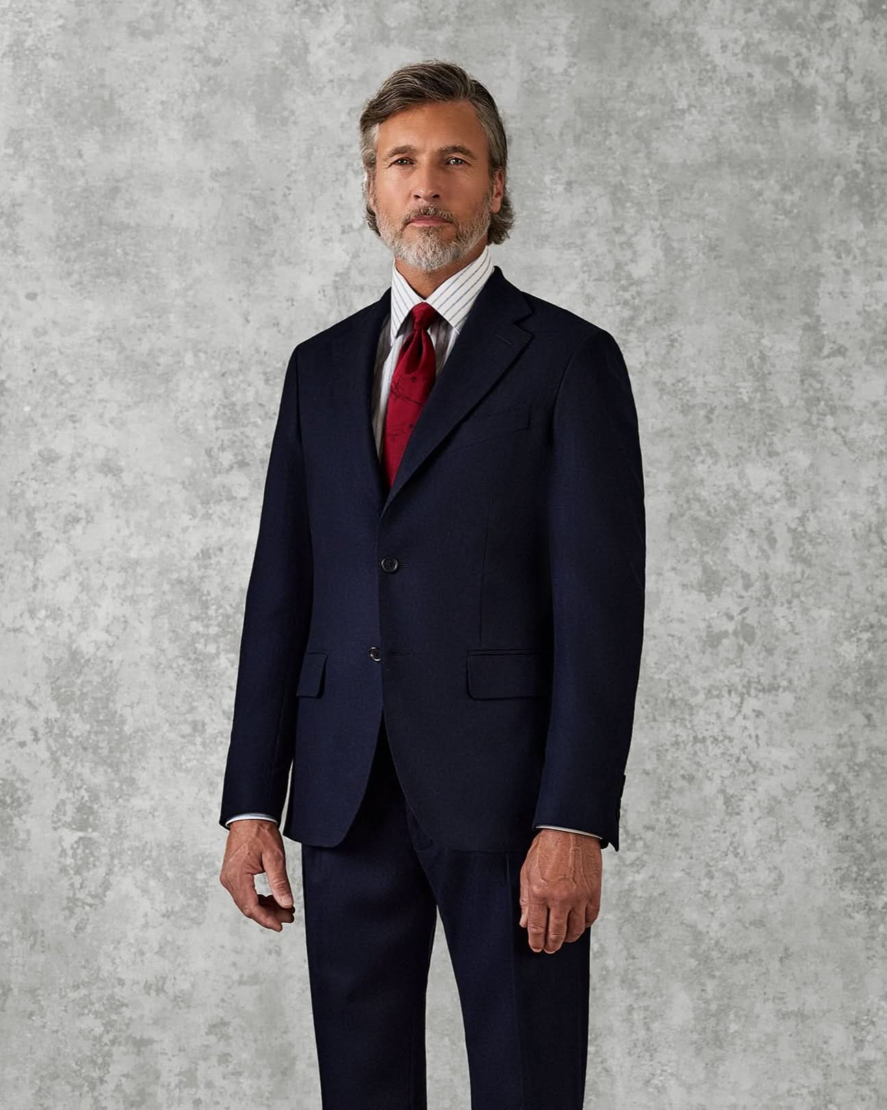 Cartwright Wool Flannel Suit Jacket Navy