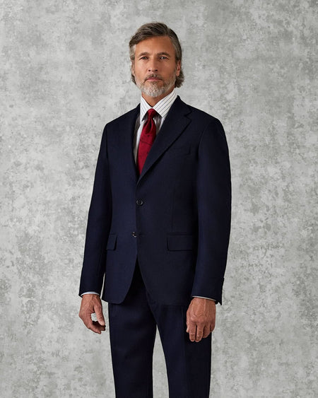 Cartwright Wool Flannel Suit Jacket Navy