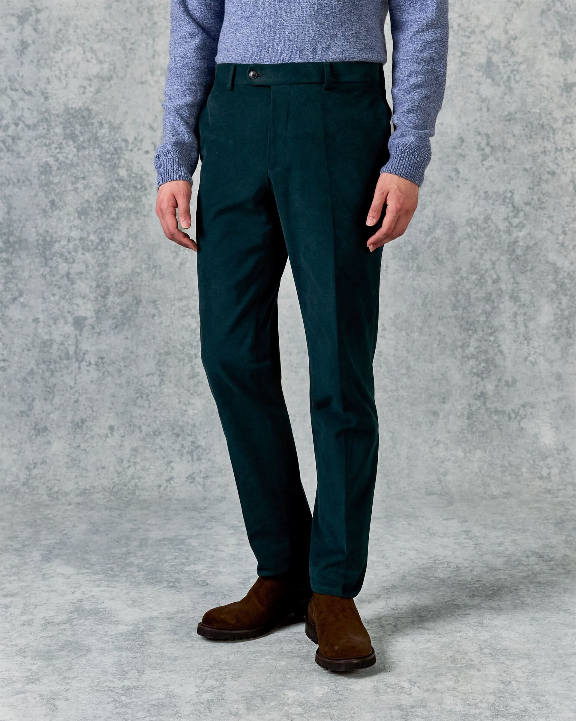 Kirby Trouser Teal Moleskin