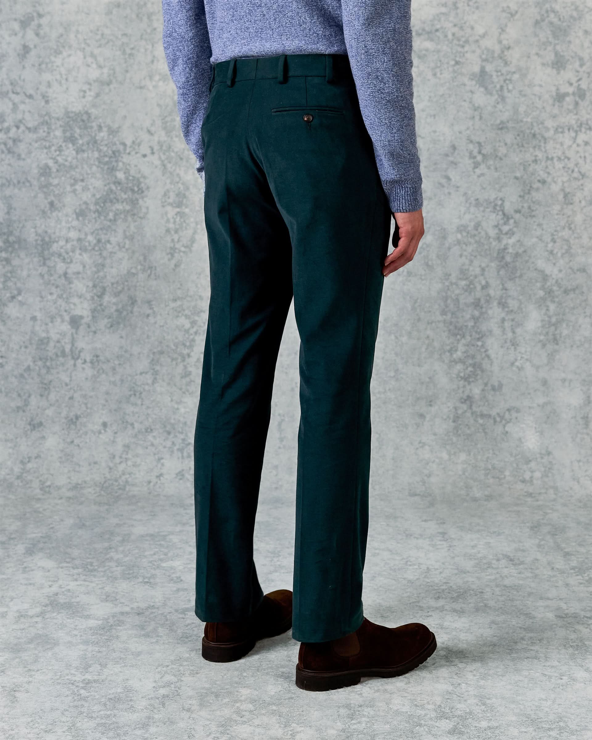 Kirby Trouser Teal Moleskin