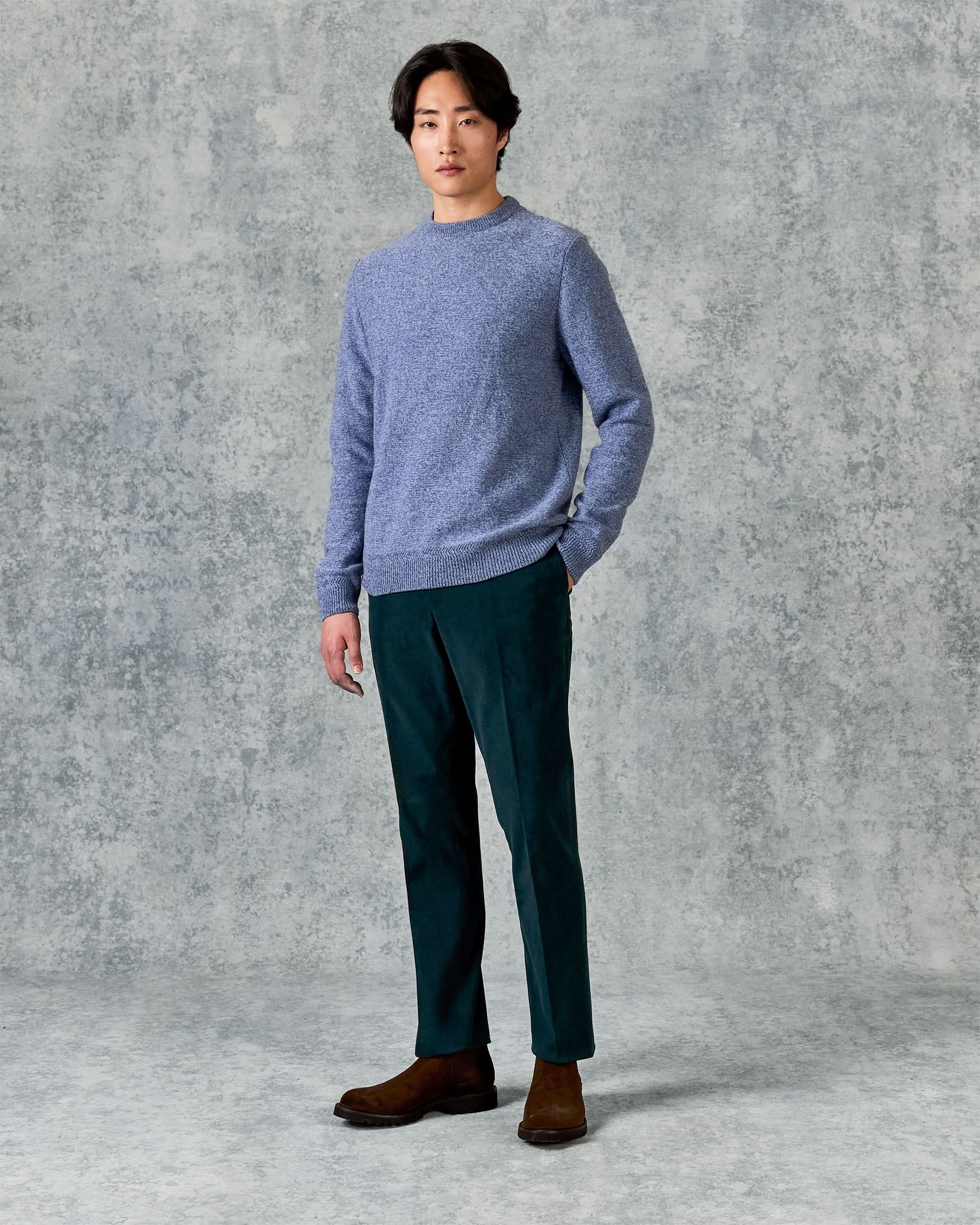 Kirby Trouser Teal Moleskin