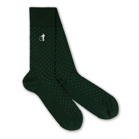 Spot of Style Knitted Socks Green