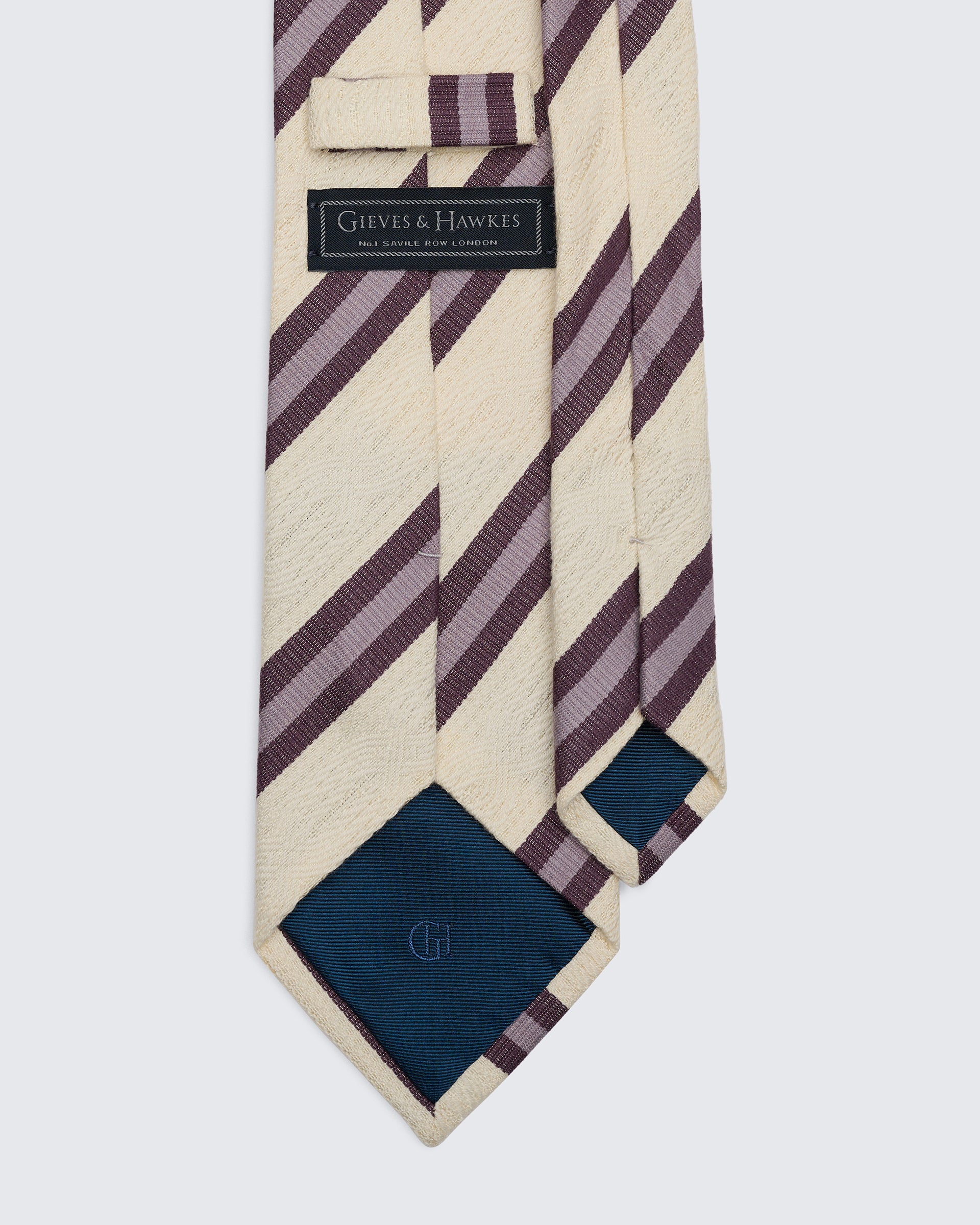 Lansberry Cricket Stripe Mauve & Lilac Tie