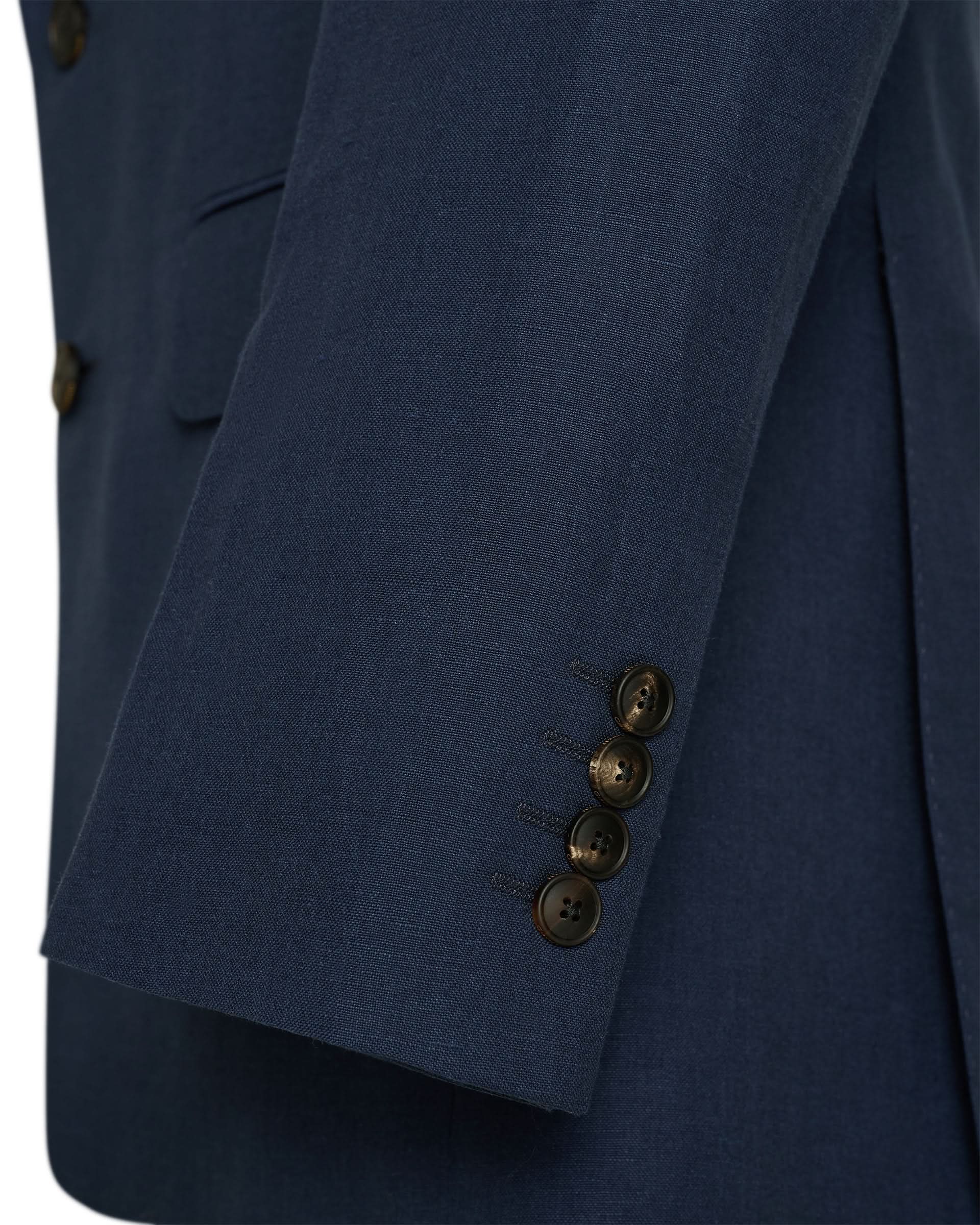 Lewis Wool & Linen Suit Jacket Navy
