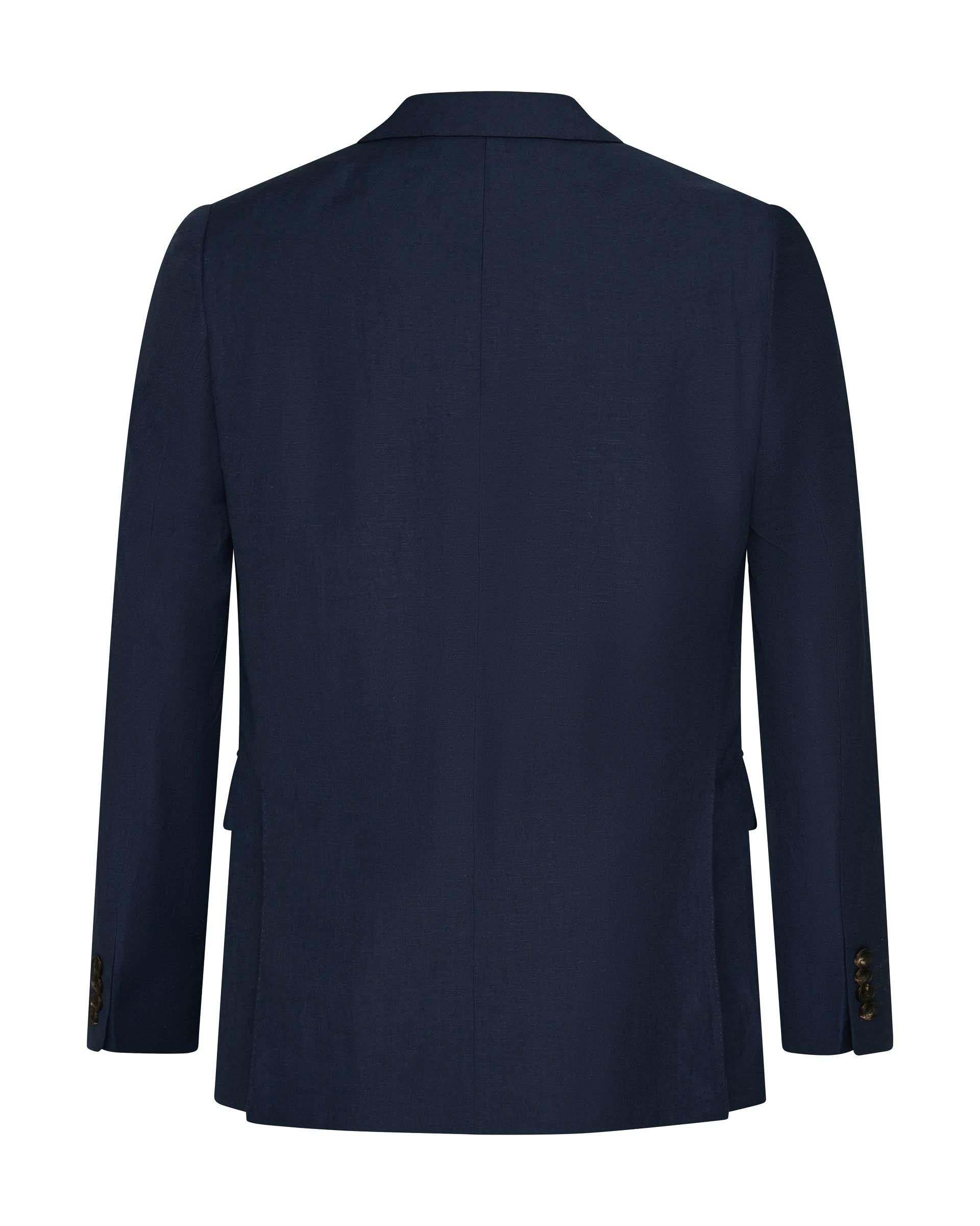 Lewis Wool & Linen Suit Jacket Navy