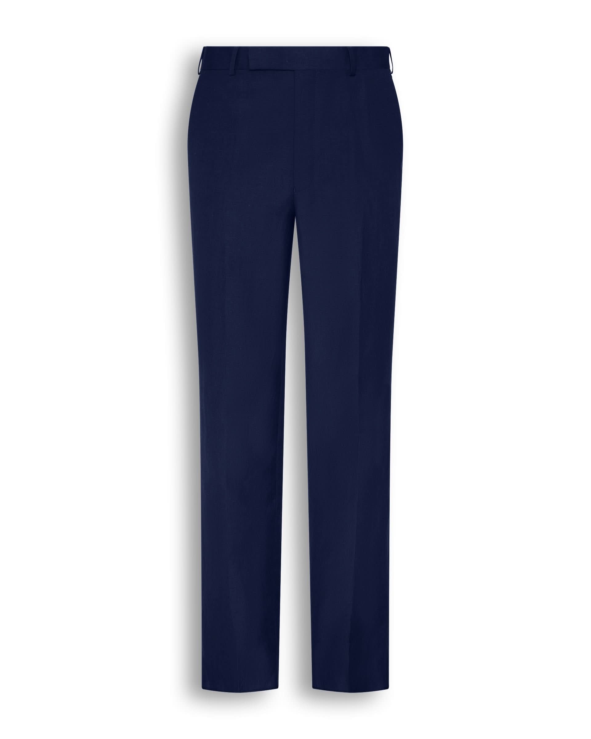 Lewis Wool & Linen Suit Trousers Navy