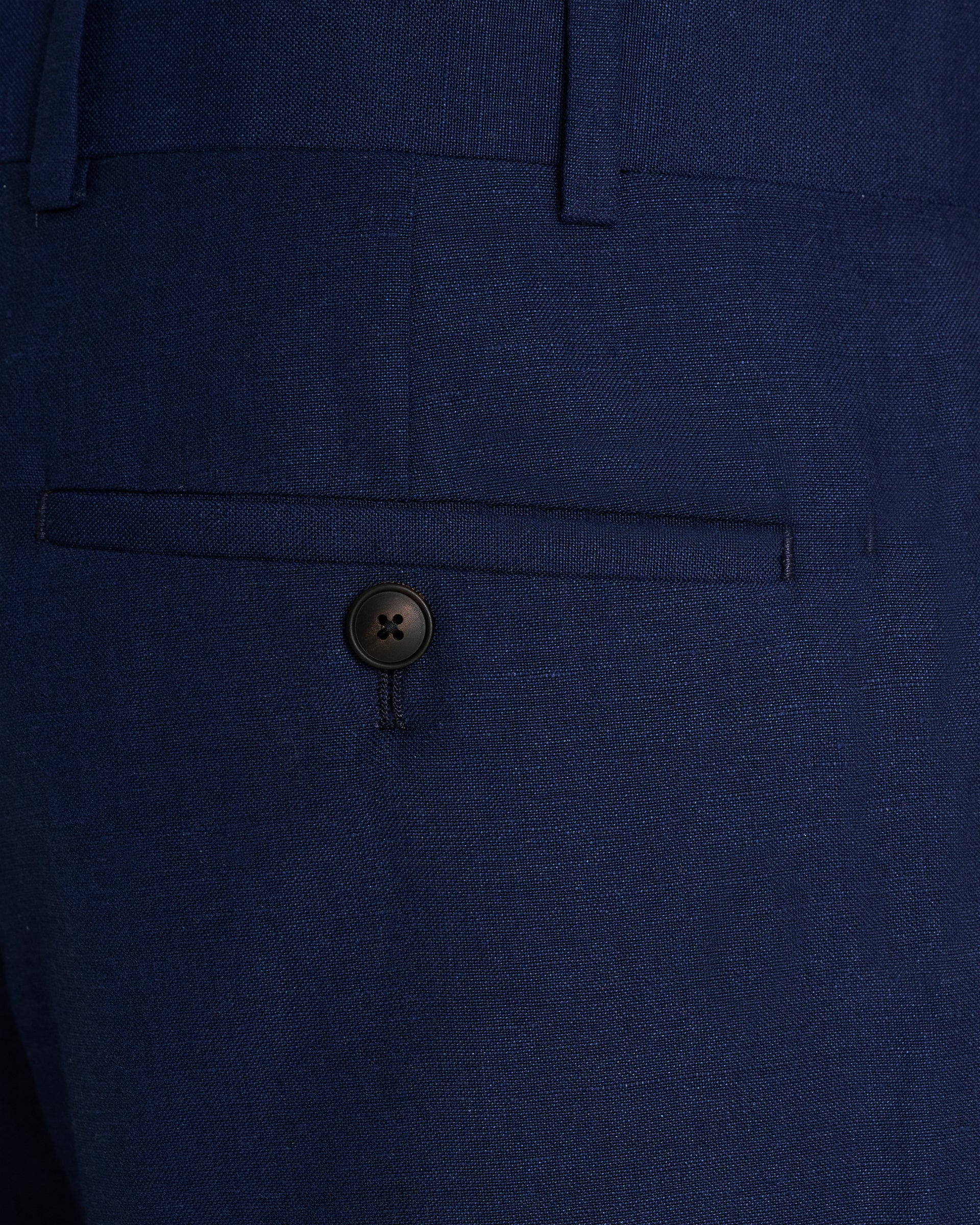 Lewis Wool & Linen Suit Navy