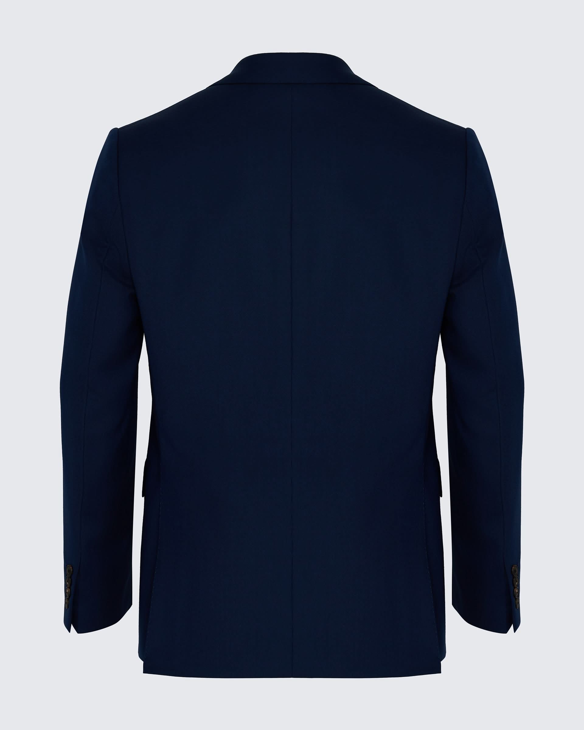 Madden Virgin Wool Birdseye Suit Jacket Navy