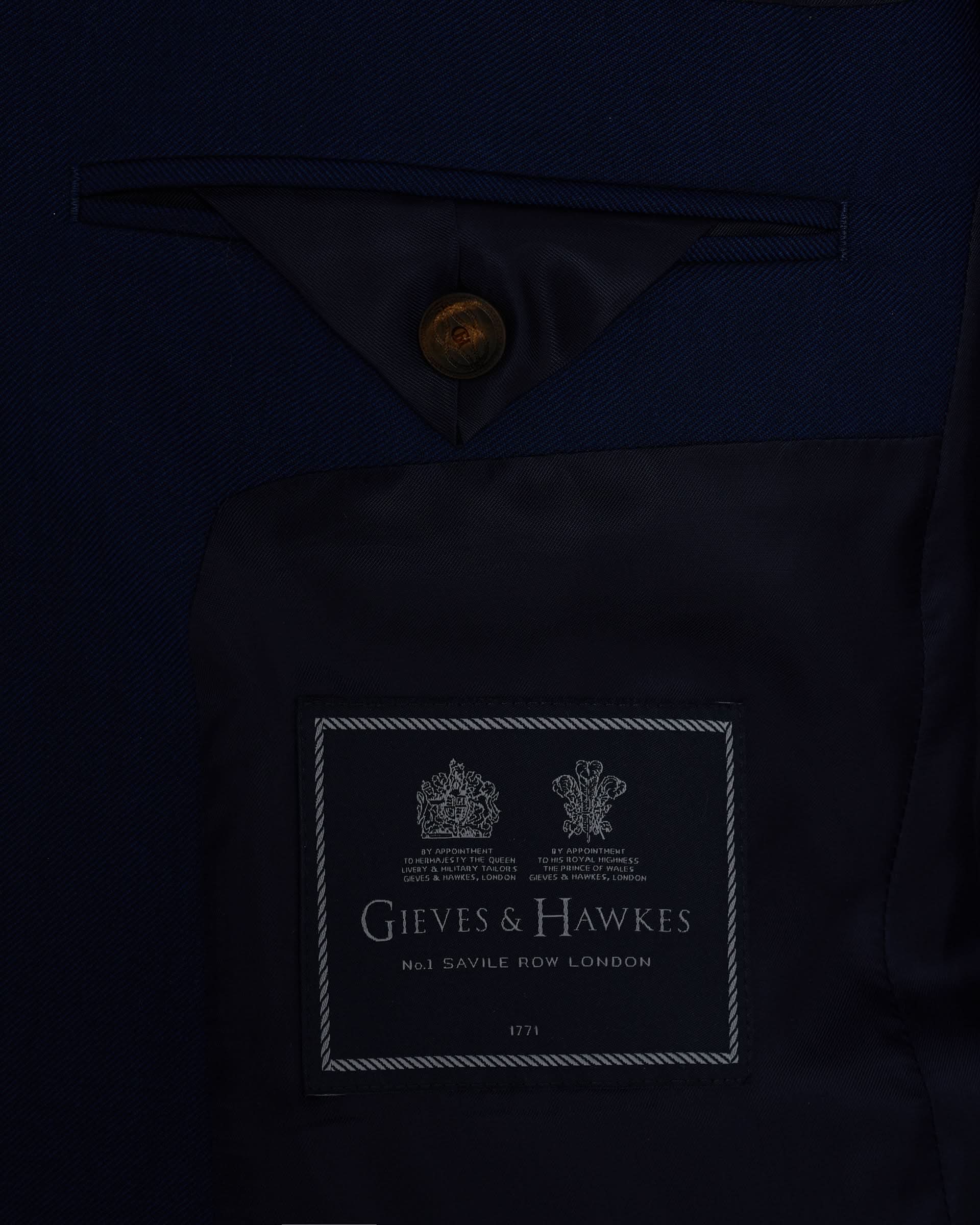 Madden Virgin Wool Birdseye Suit Jacket Navy