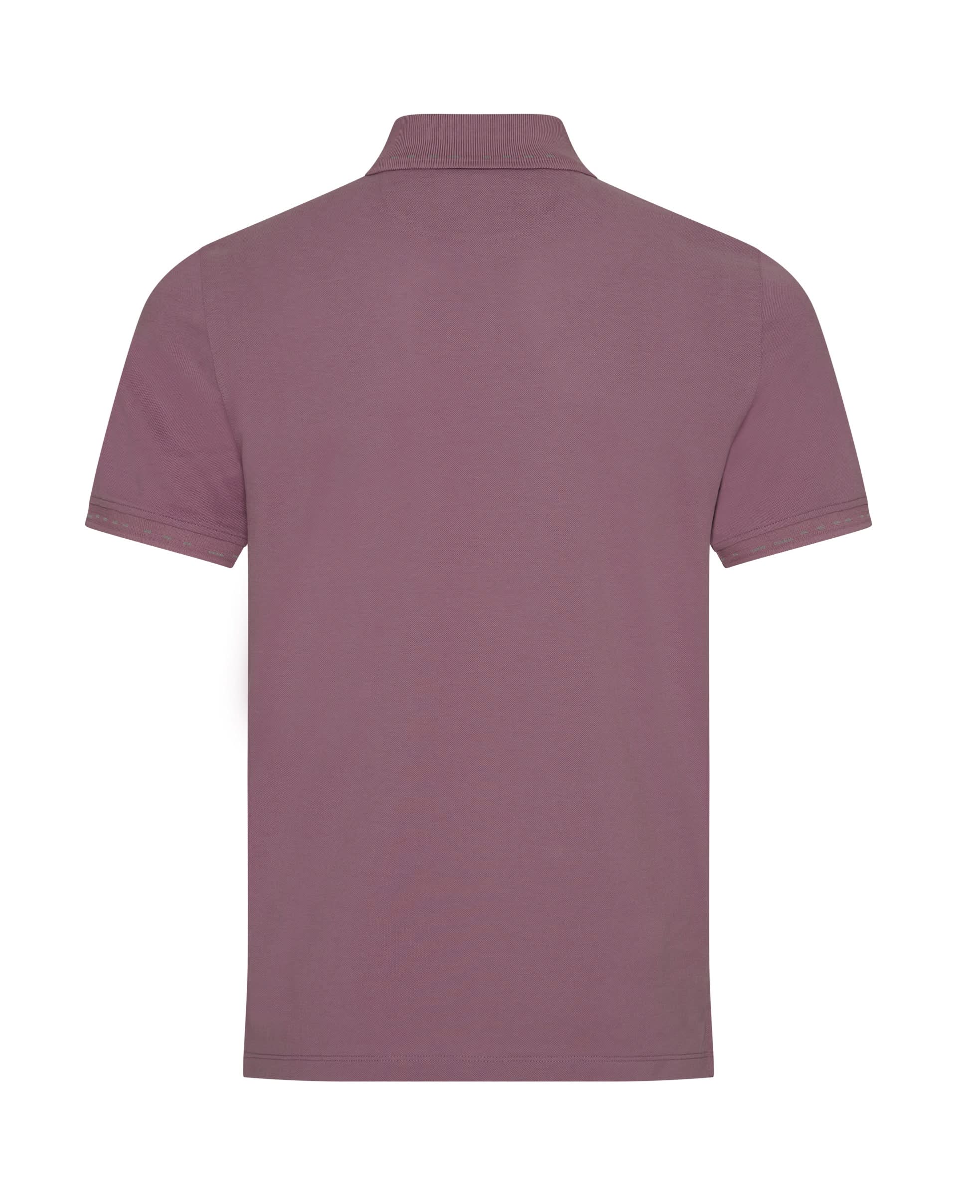 Martin Cotton & Silk Jersey Polo Shirt Mauve