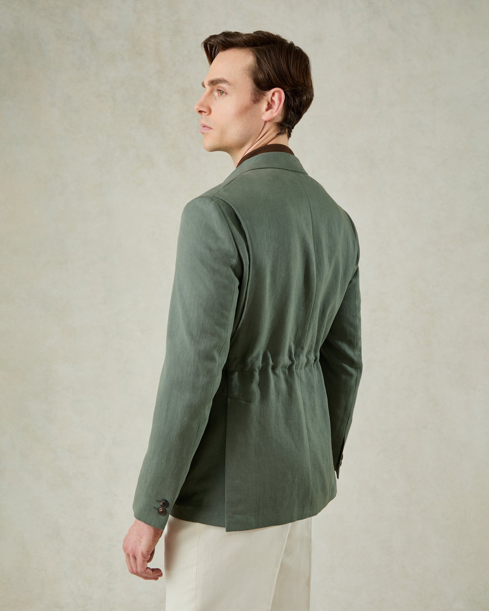 Masson Linen Blazer Khaki