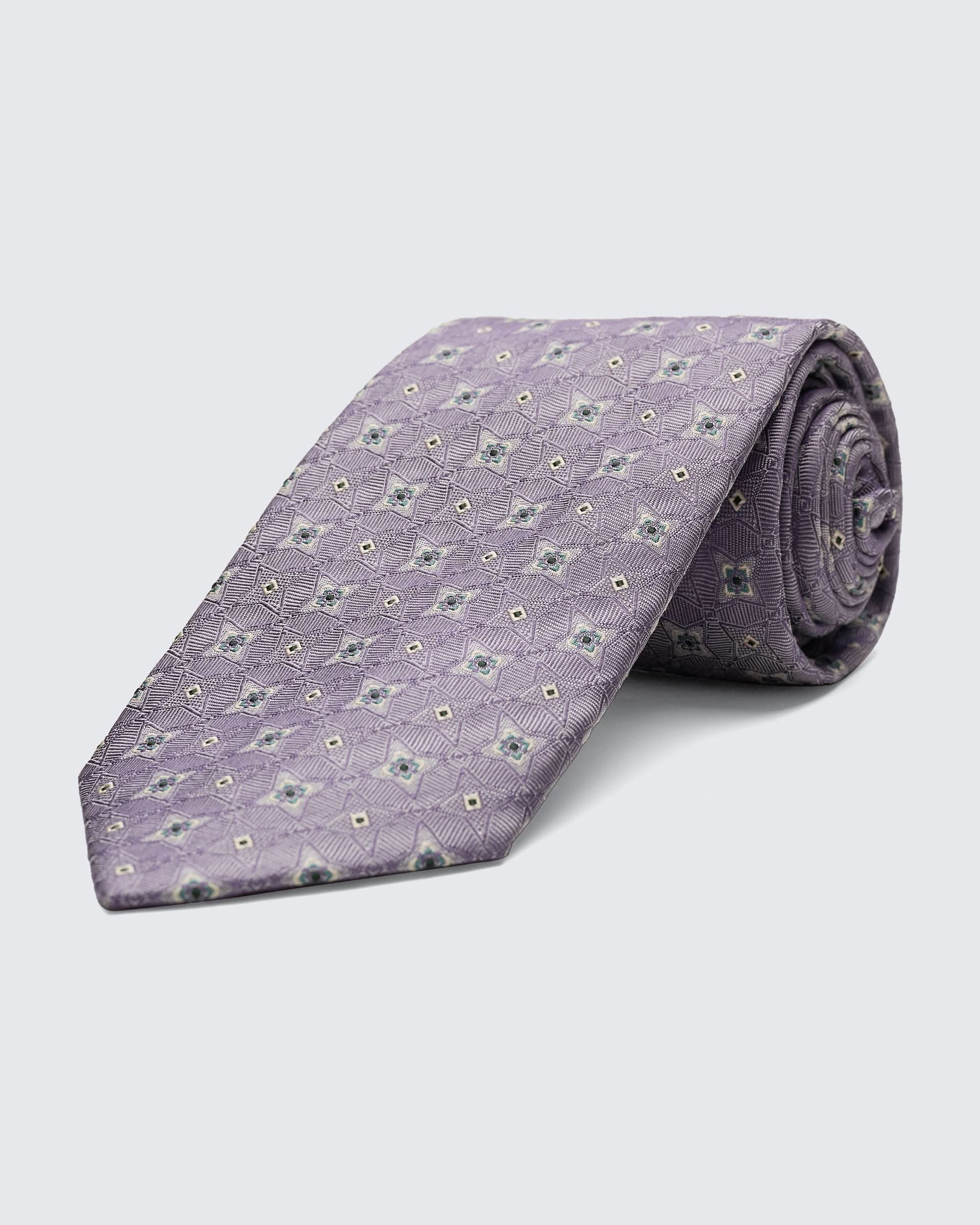 Newberry Diamond Purple Tie