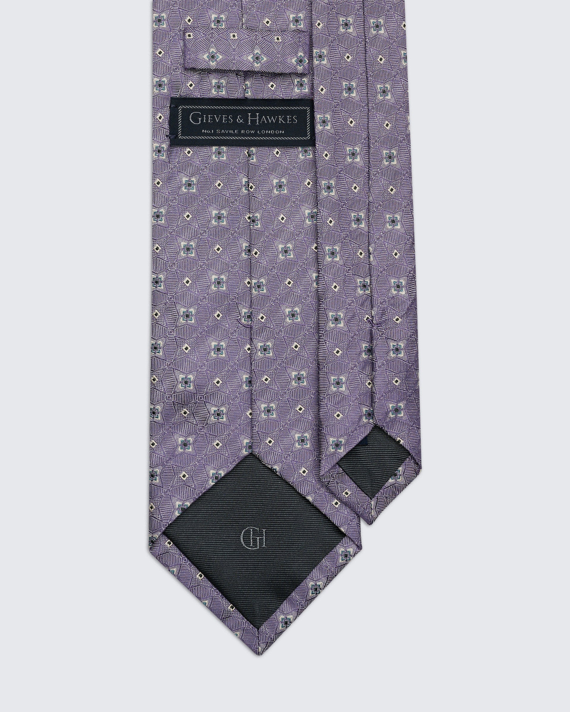 Newberry Diamond Purple Tie