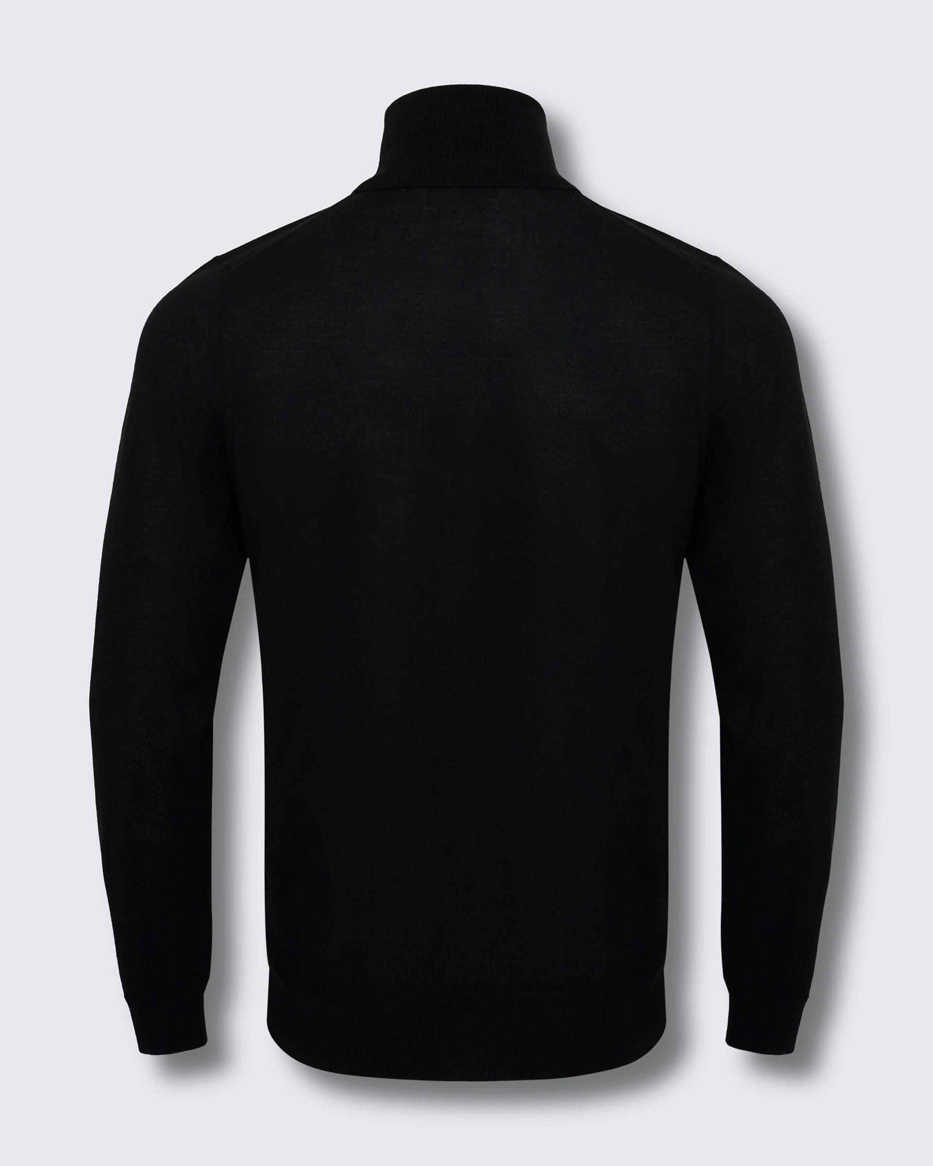 Osborne Merino Wool Silk Cashmere Roll Neck Knit