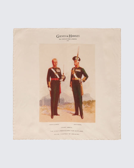 Langley Scottish Kings Guard Pocket Square