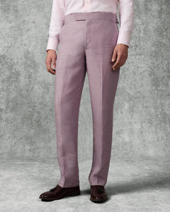 Palmer Linen Suit Trousers Mauve