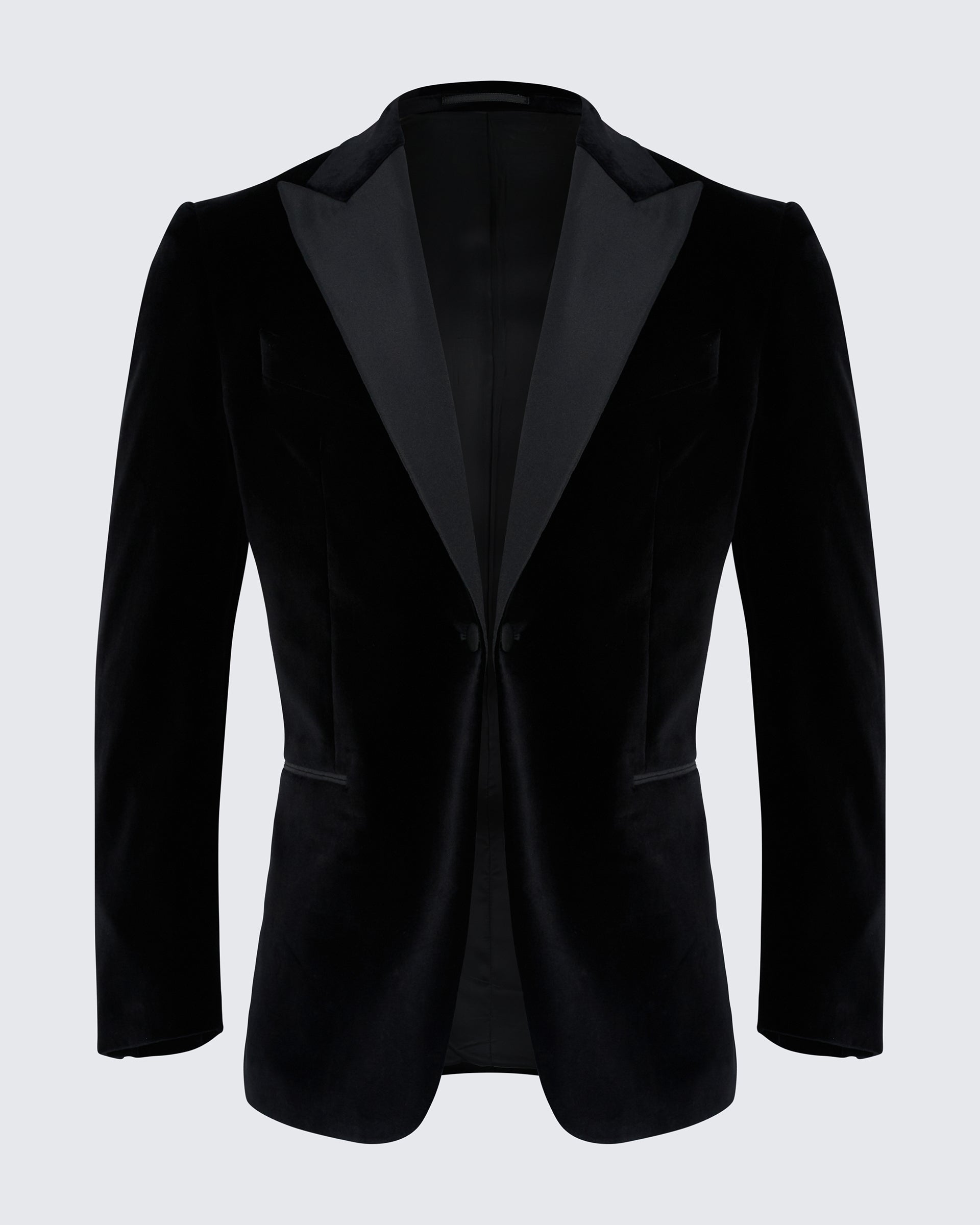 Reynolds Peak Lapel Velvet Dinner Jacket Black