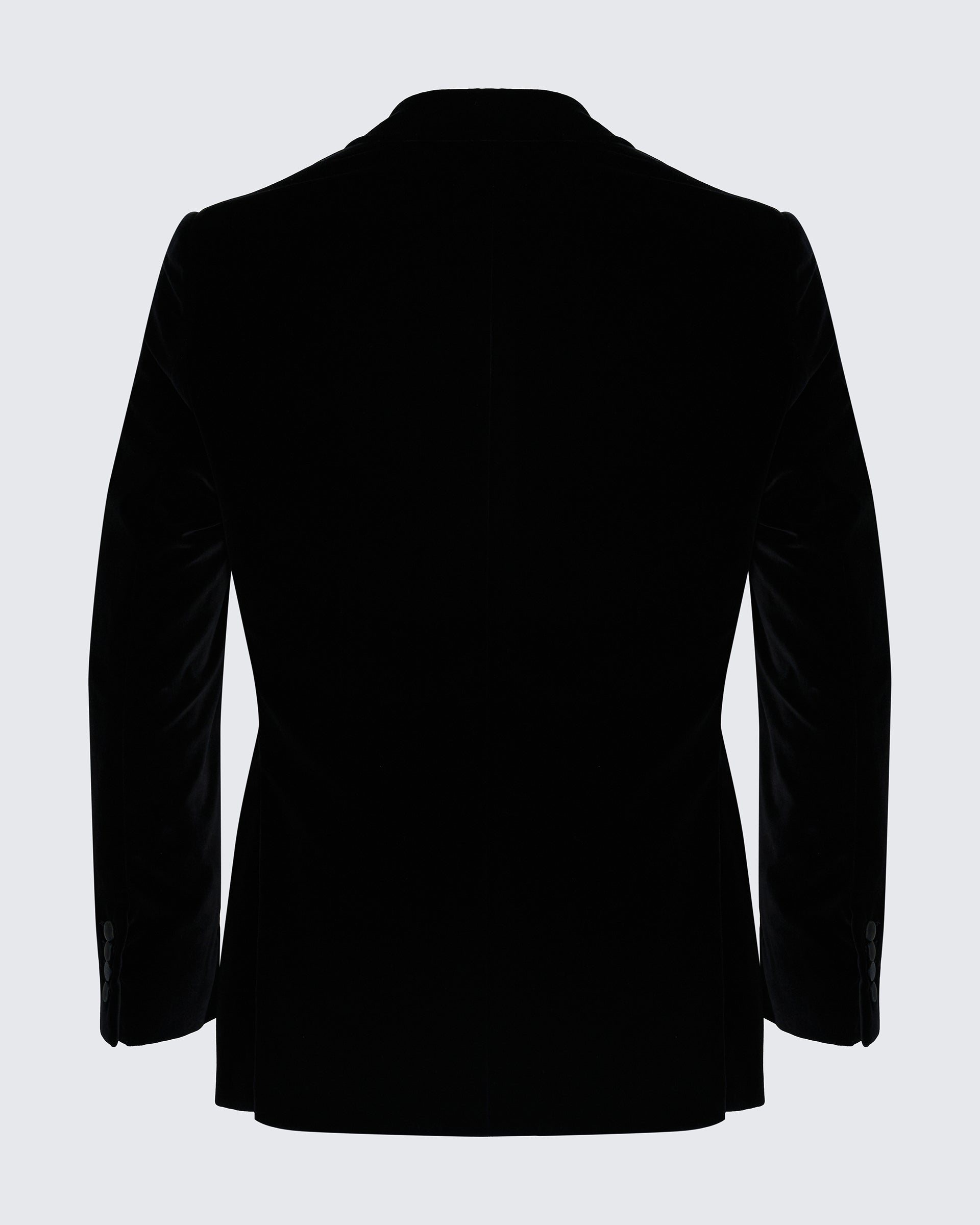 Reynolds Peak Lapel Velvet Dinner Jacket Black