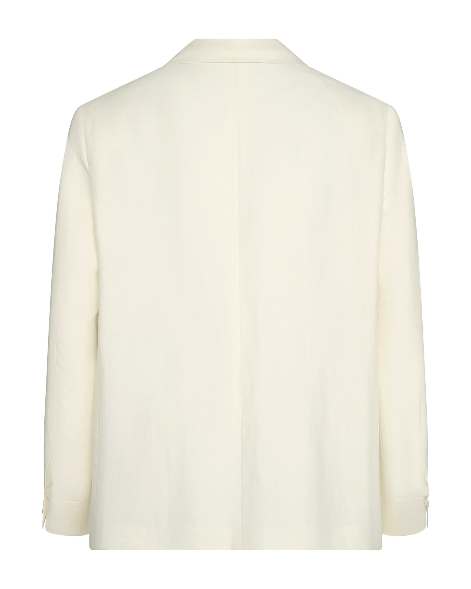 Randall Linen Shacket Ecru