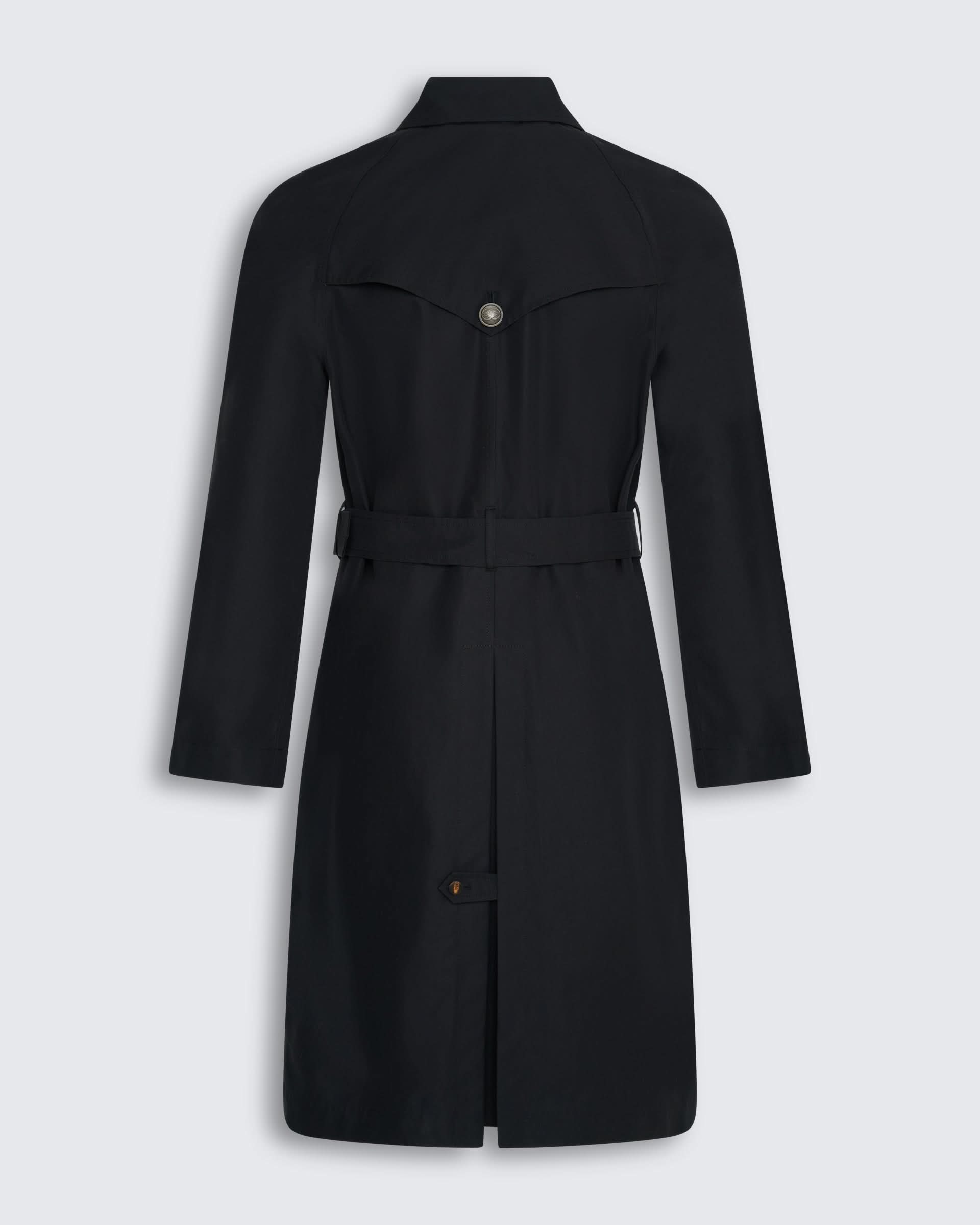 Sargent Ventile Cotton Water Repellent Belted Mac Black