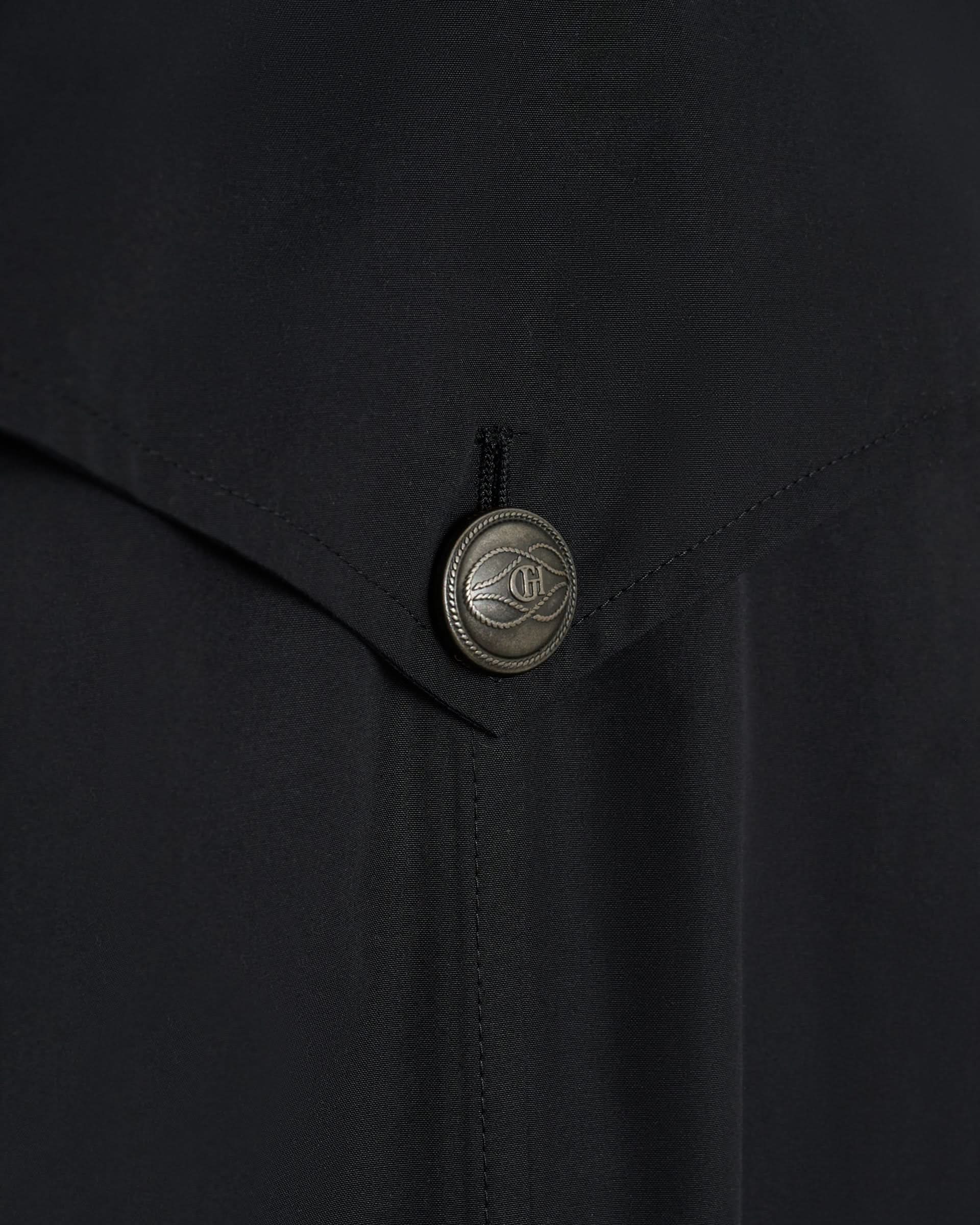 Sargent Ventile Cotton Water Repellent Belted Mac Black