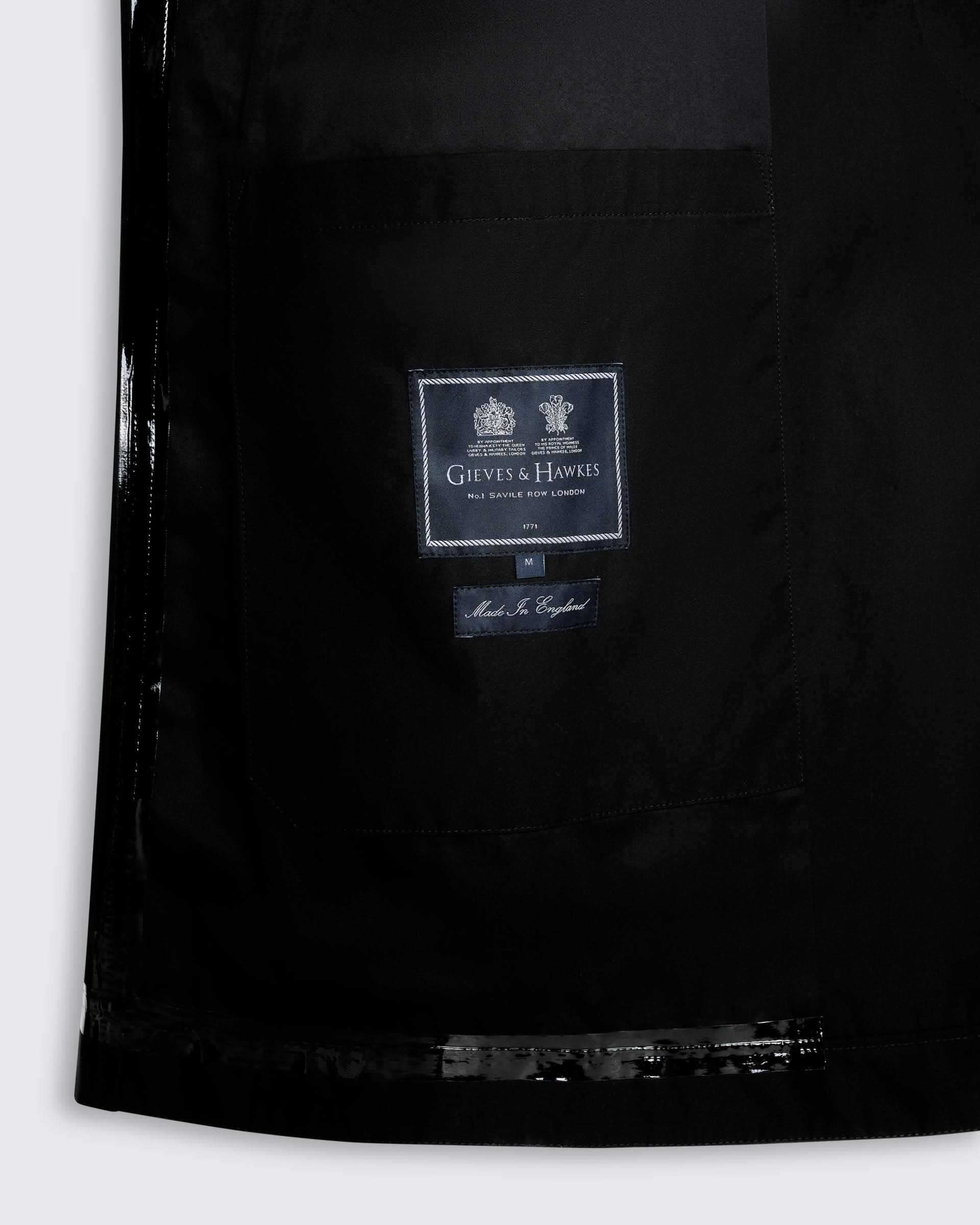 Sargent Ventile Cotton Water Repellent Belted Mac Black