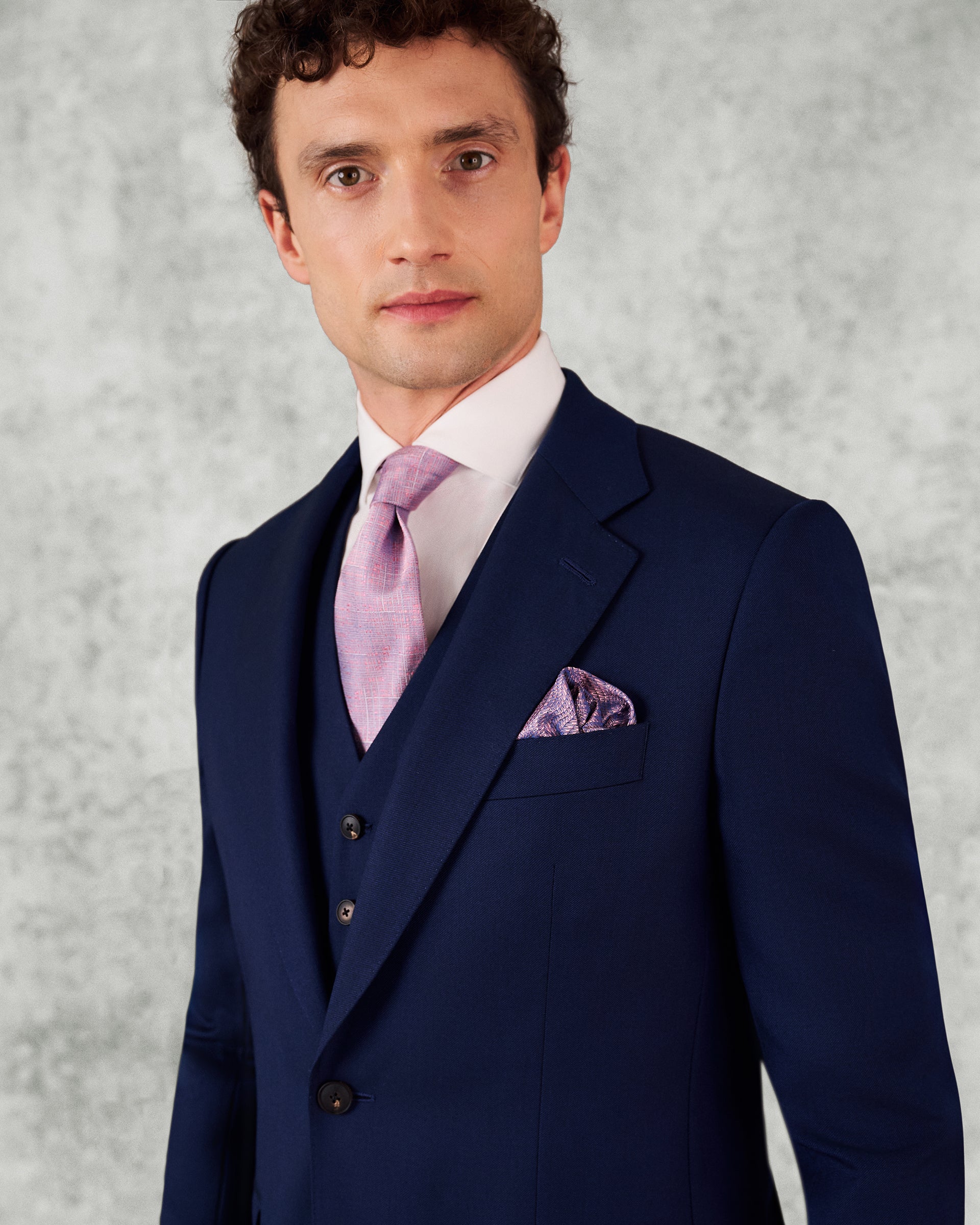 Seymour Virgin Wool Twill Suit Navy