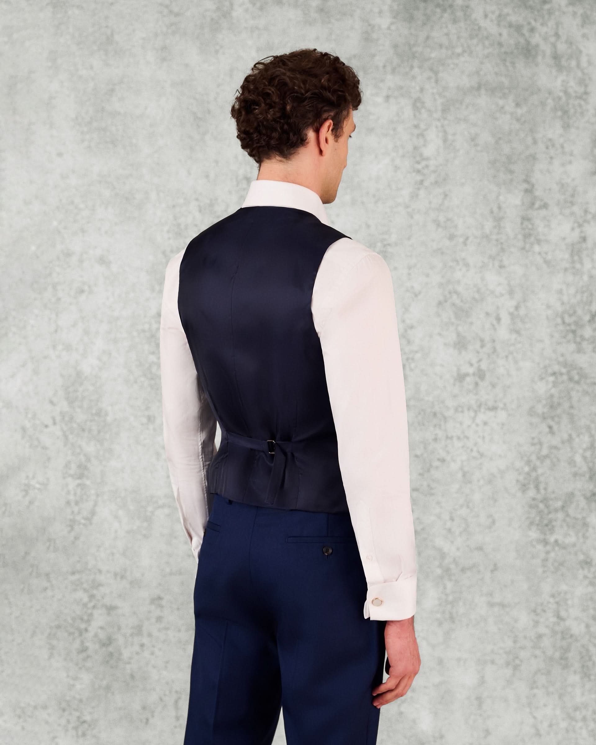 Seymour Virgin Wool Twill Suit Navy