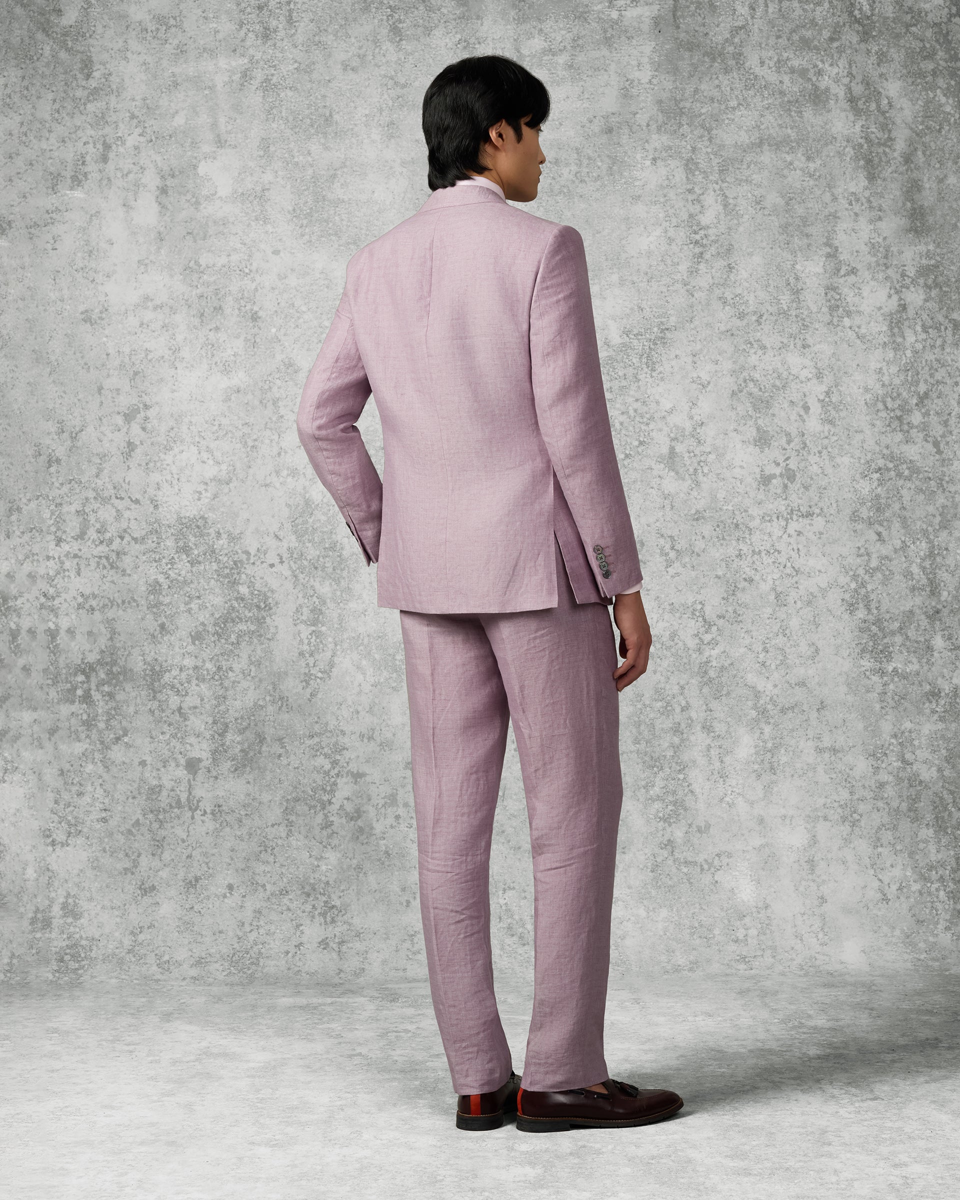 Palmer Linen Suit Mauve