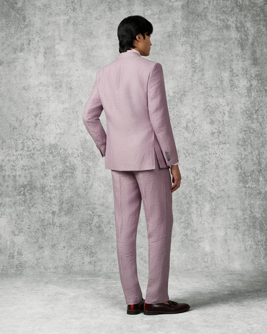 Palmer Linen Suit Mauve
