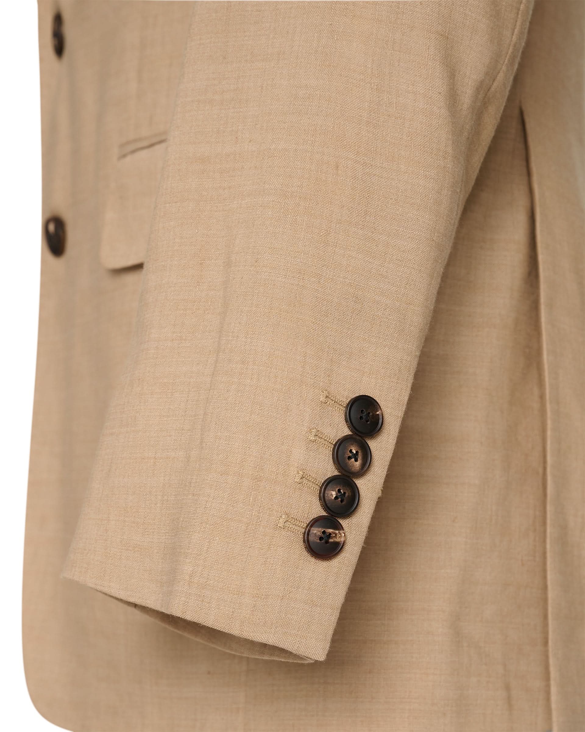 Speke Linen Virgin Wool Stretch Suit Tan