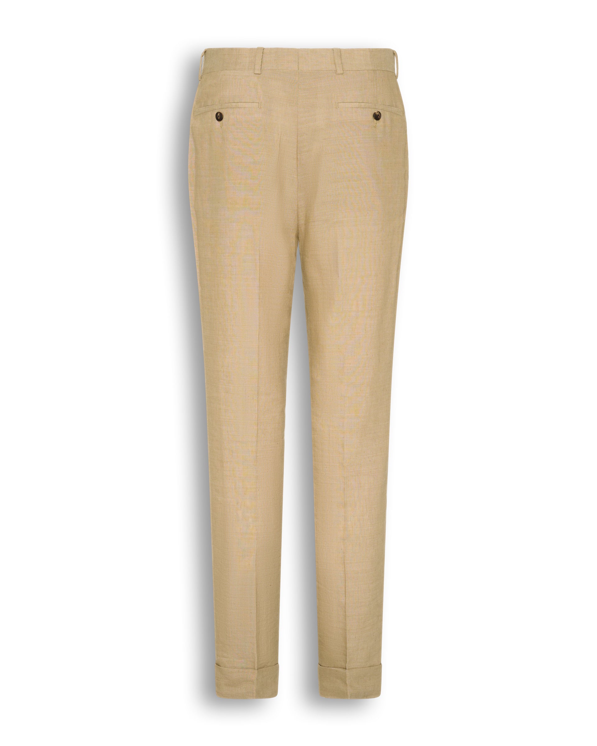 Speke Linen Virgin Wool Elastane Suit Trouser Tan