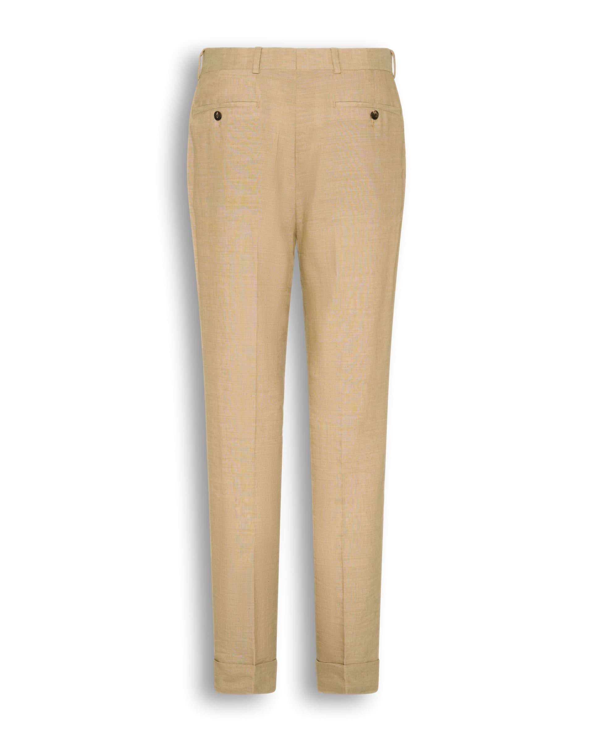 Speke Linen Virgin Wool Stretch Suit Trouser Tan