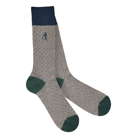 Spot of Style Knitted Socks Earl Grey