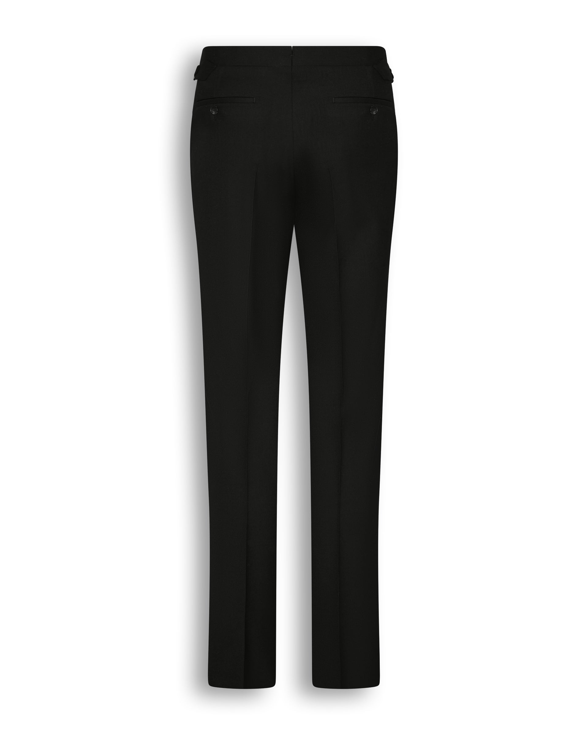 Stark Virgin Virgin Wool Twill Suit Trouser Black