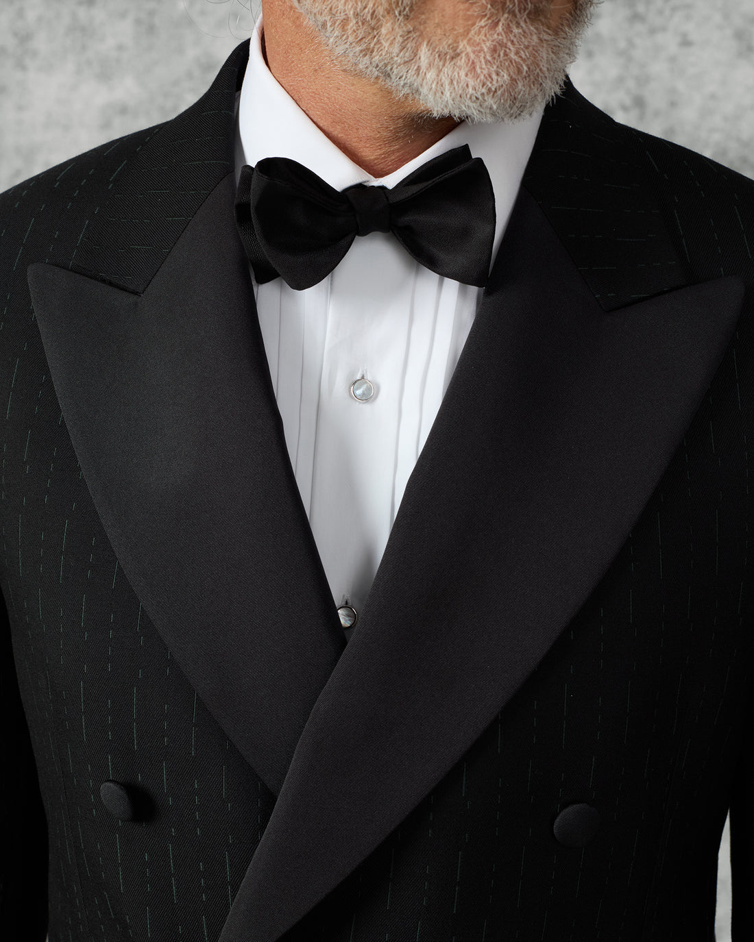 Taylor Black Silk Batwing Bow Tie
