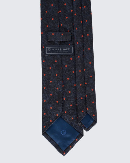 Kingsberry Navy Spot Tie