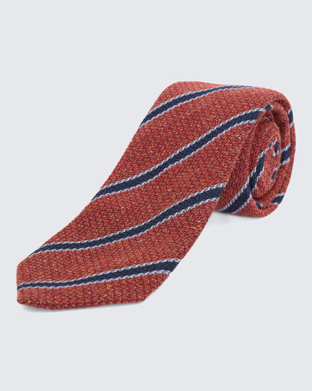 Lansberry Warm Handle Rust Stripe Tie